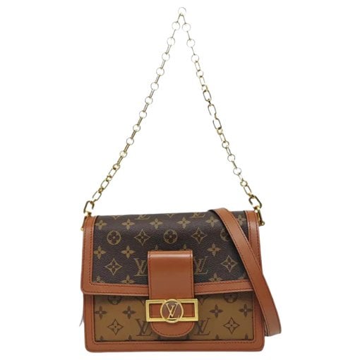 Dauphine leather crossbody bag