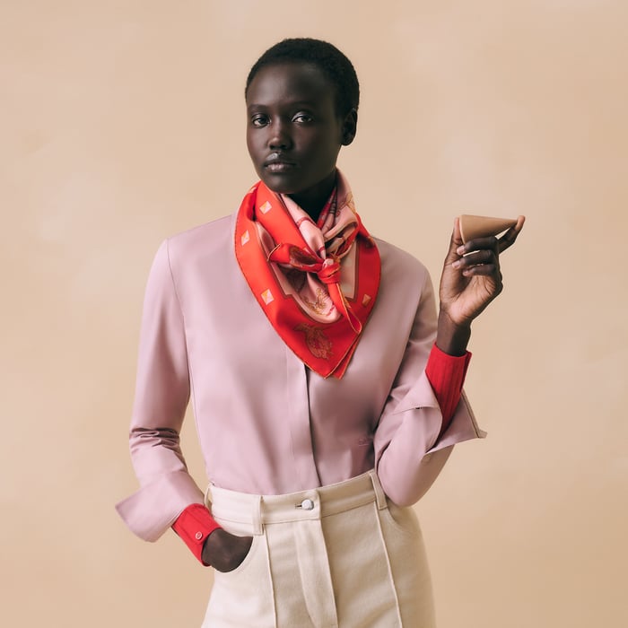 Les Cles Double Face Scarf 90