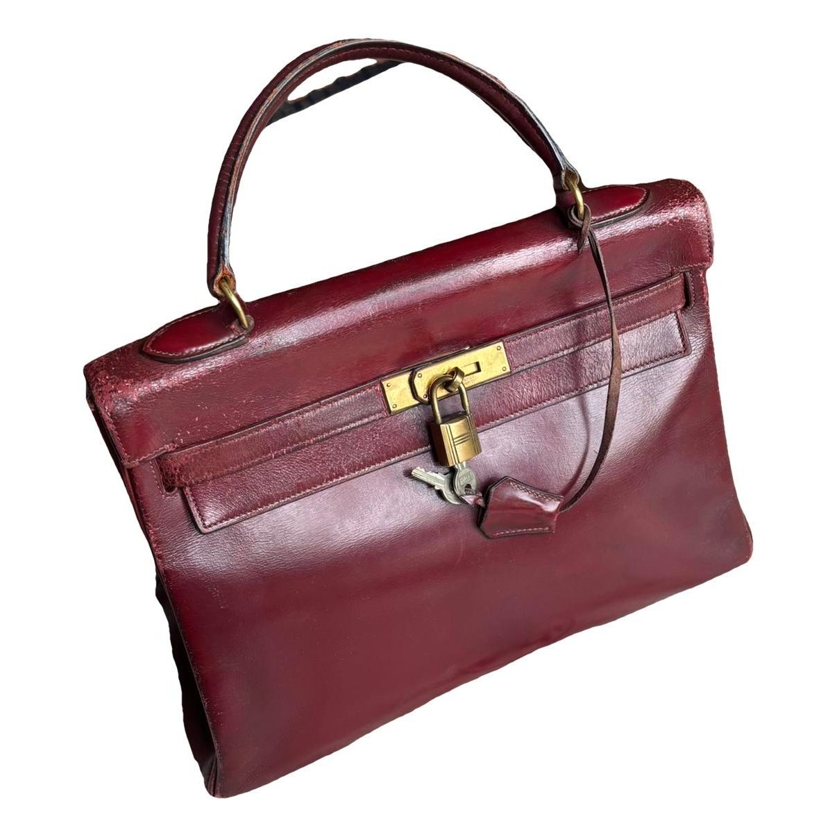 Kelly 32 leather handbag