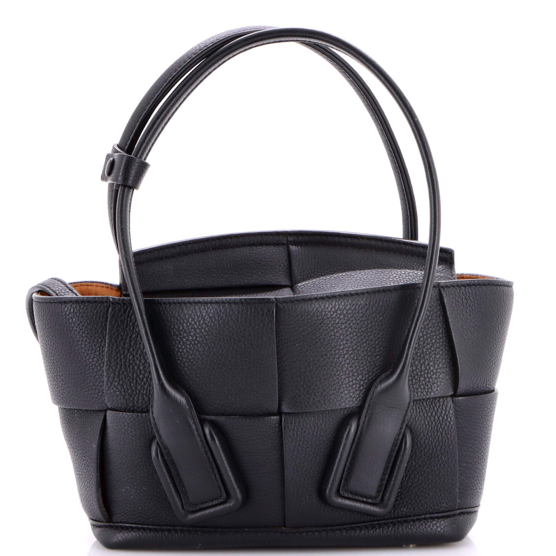 Arco Bag Maxi Intrecciato Leather Small