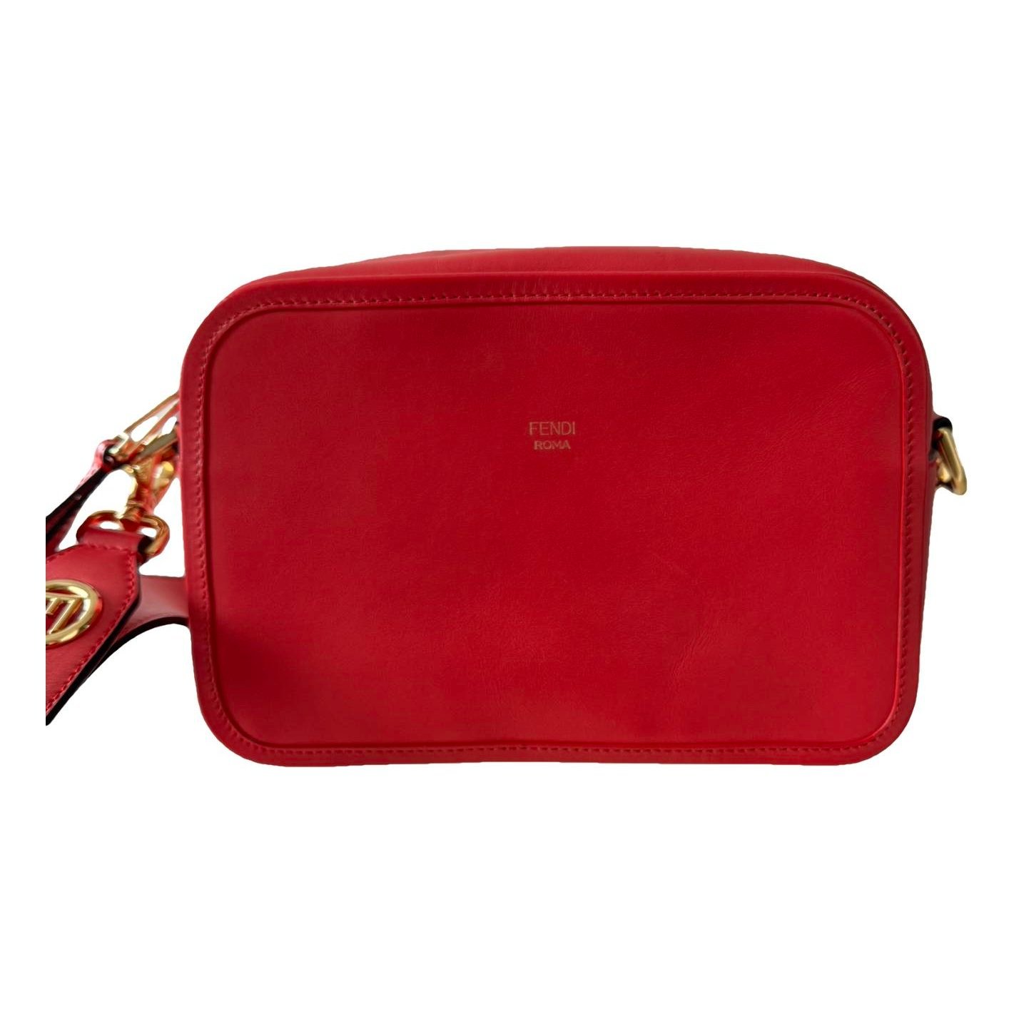 Camera case leather crossbody bag
