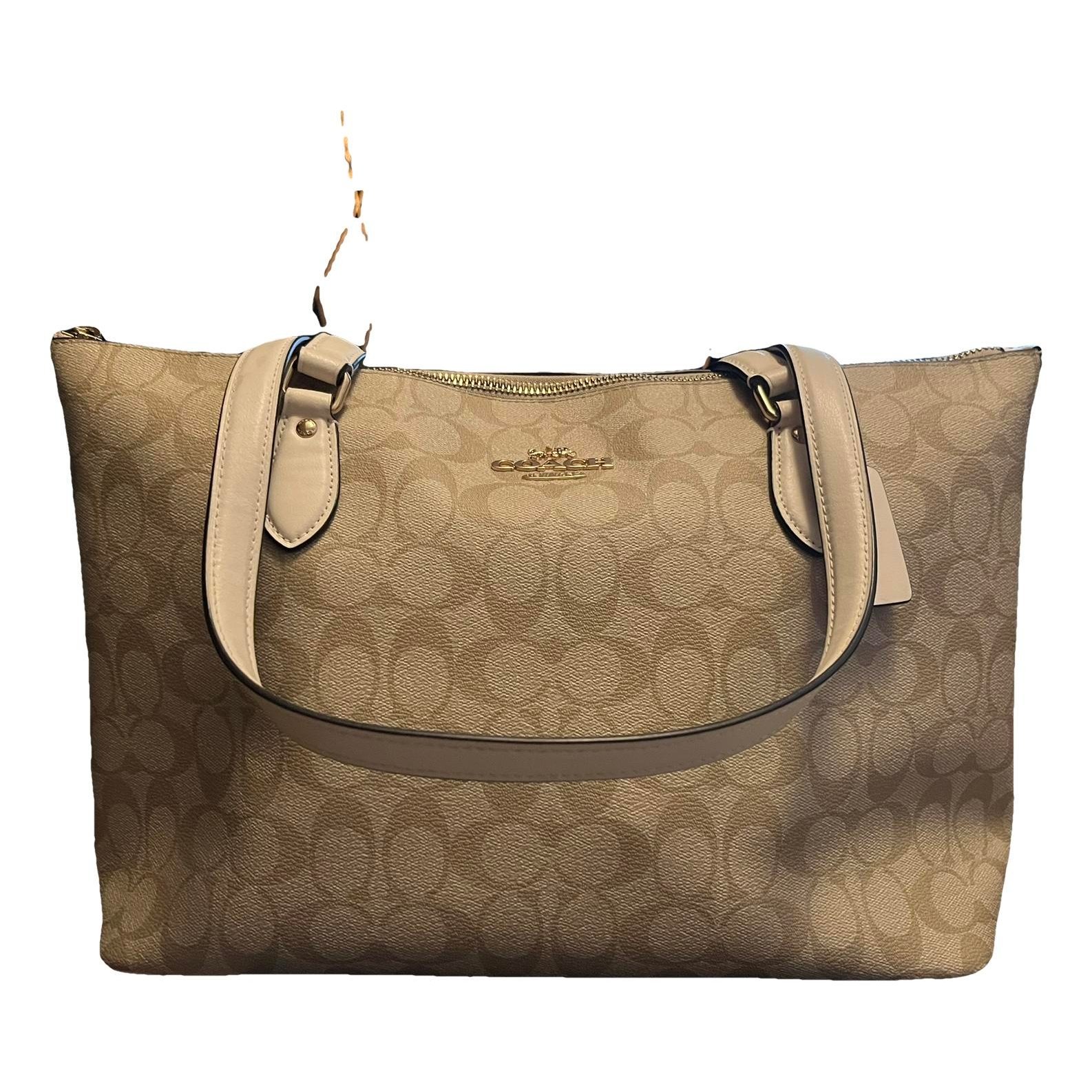 CITY ZIP TOTE leather tote