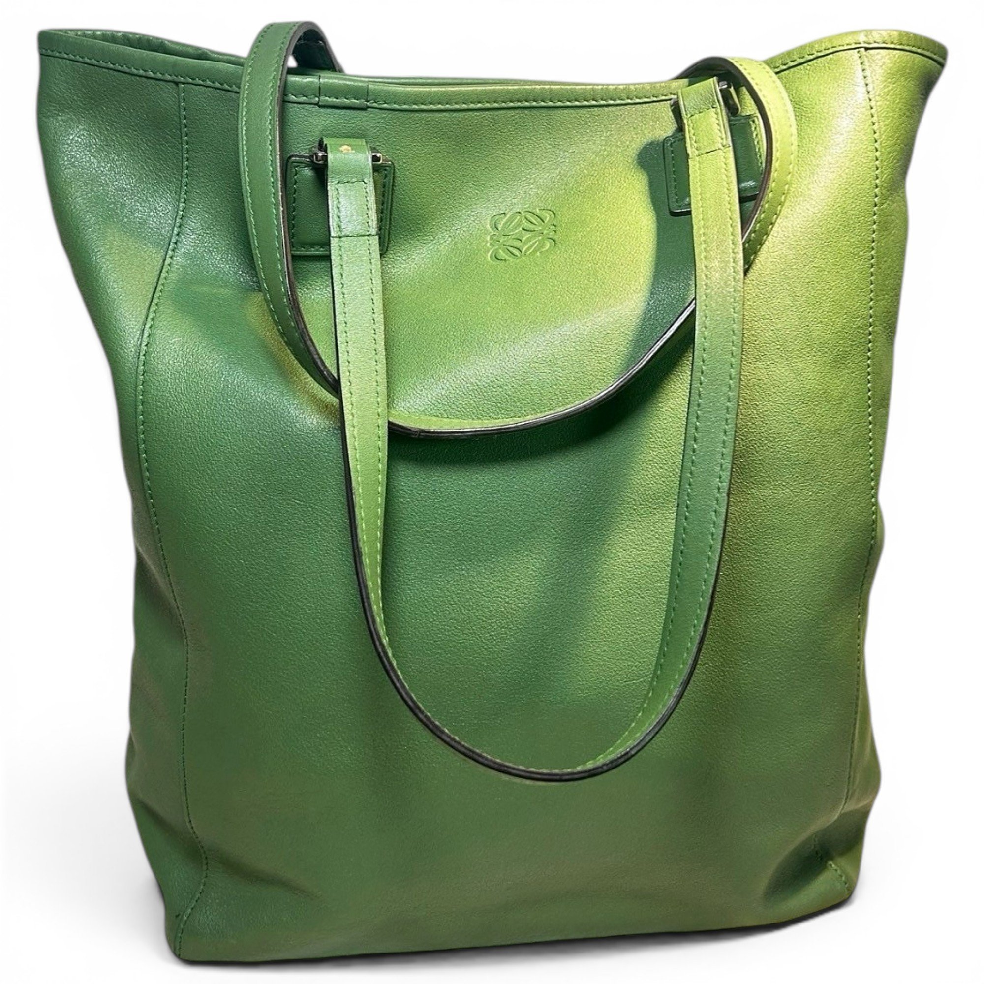 Leather tote