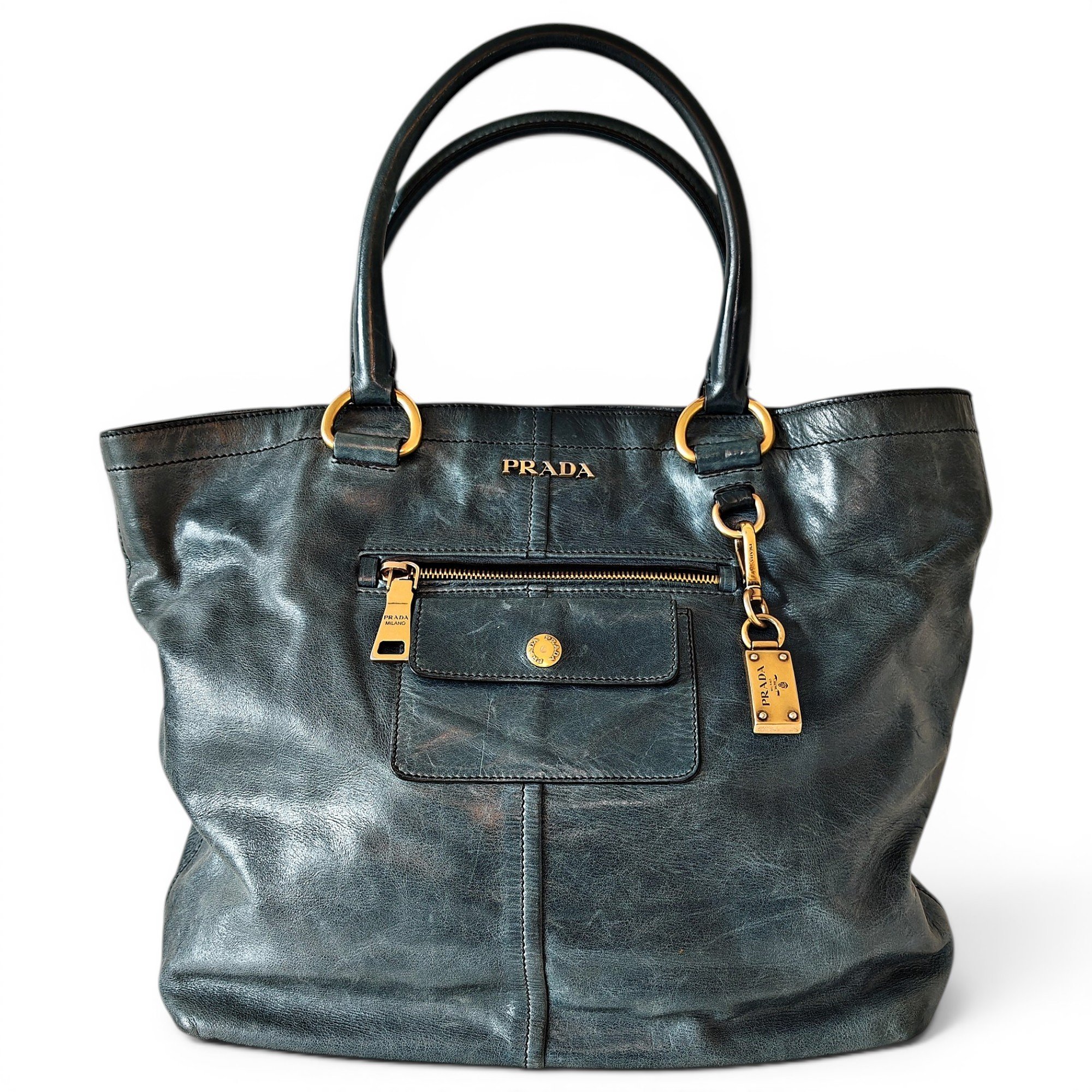 Leather tote