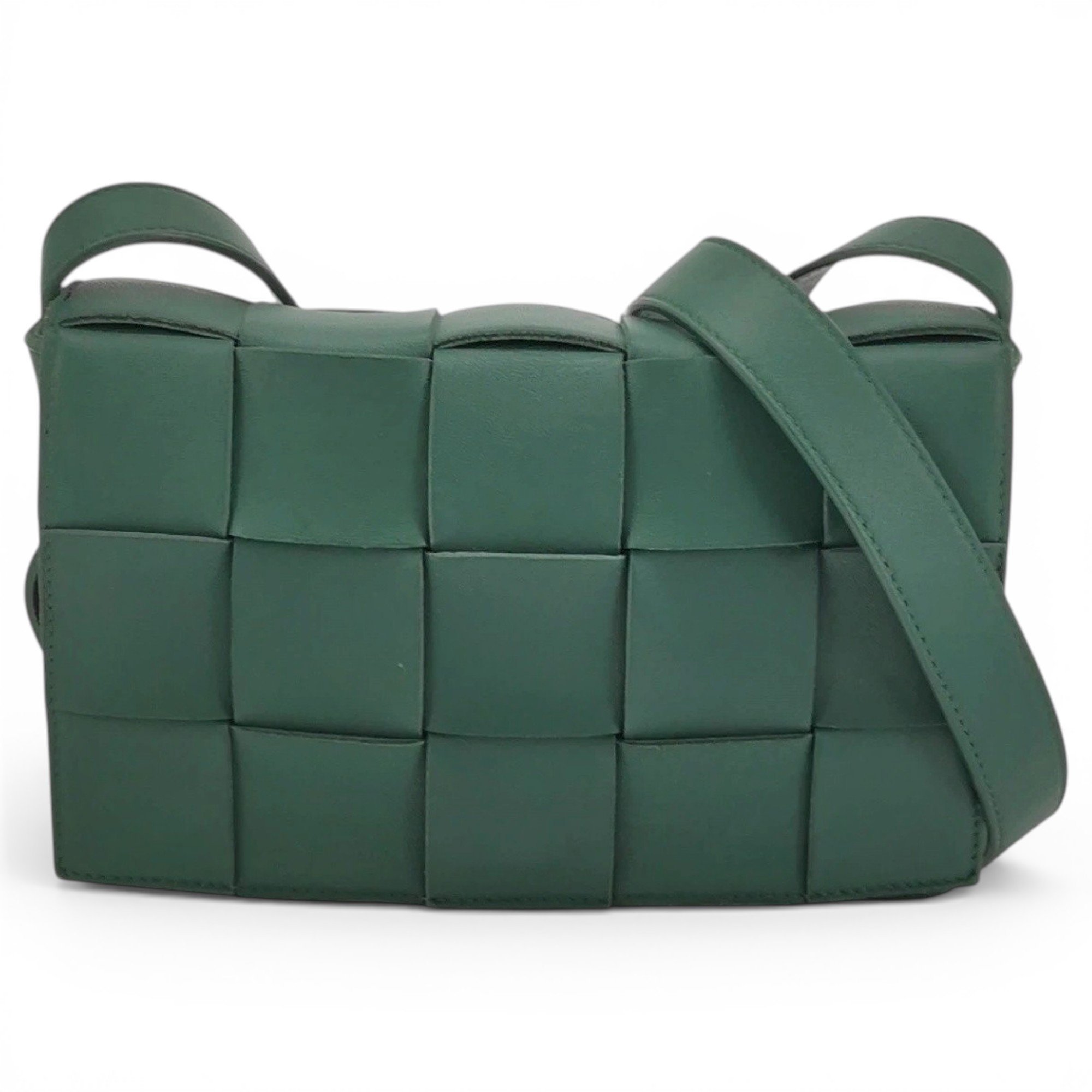 Cassette leather handbag