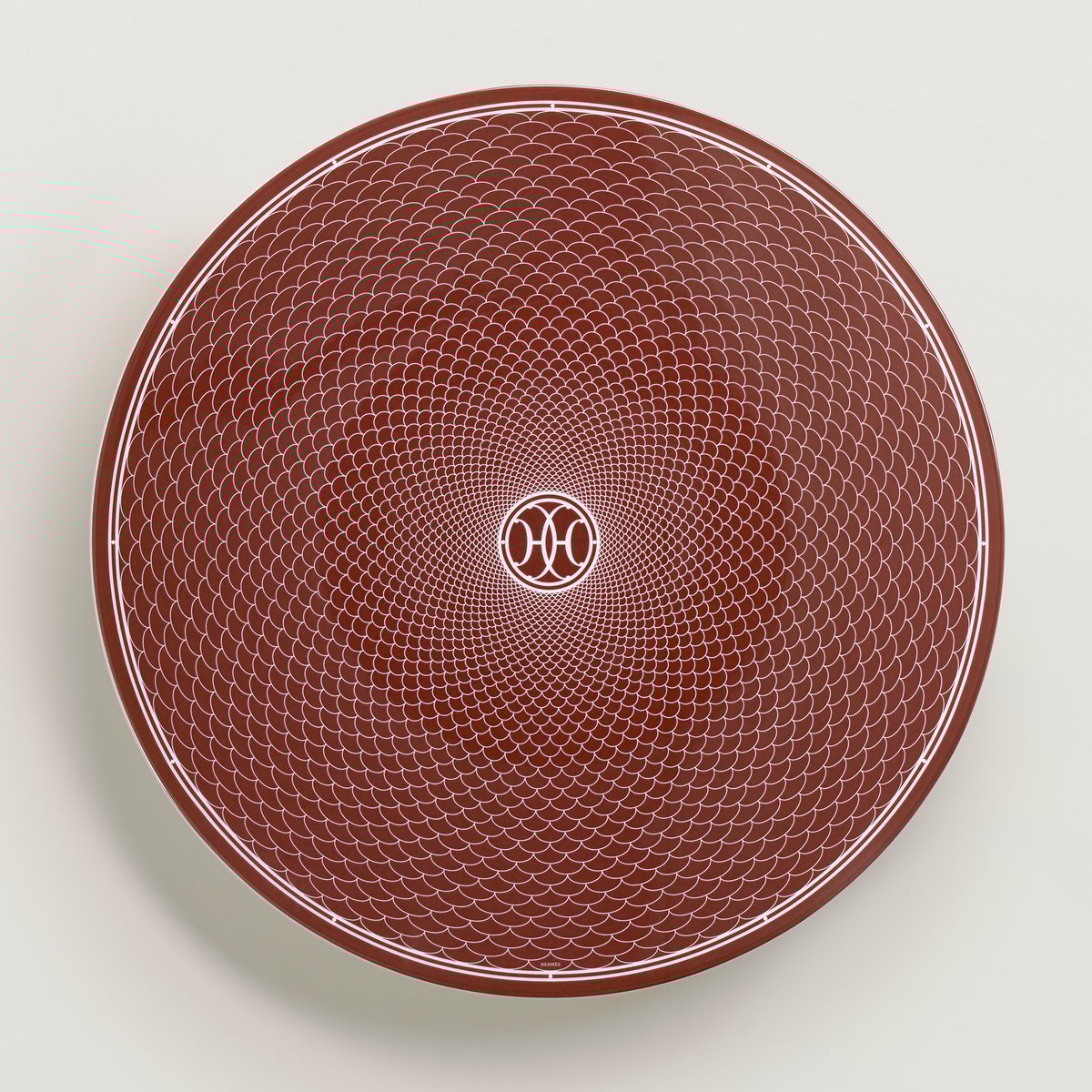 H Deco rouge presentation plate
