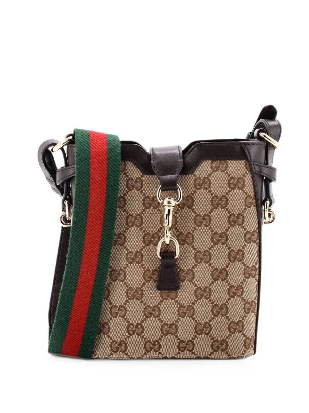 GG Canvas with Leather Mini bucket bag