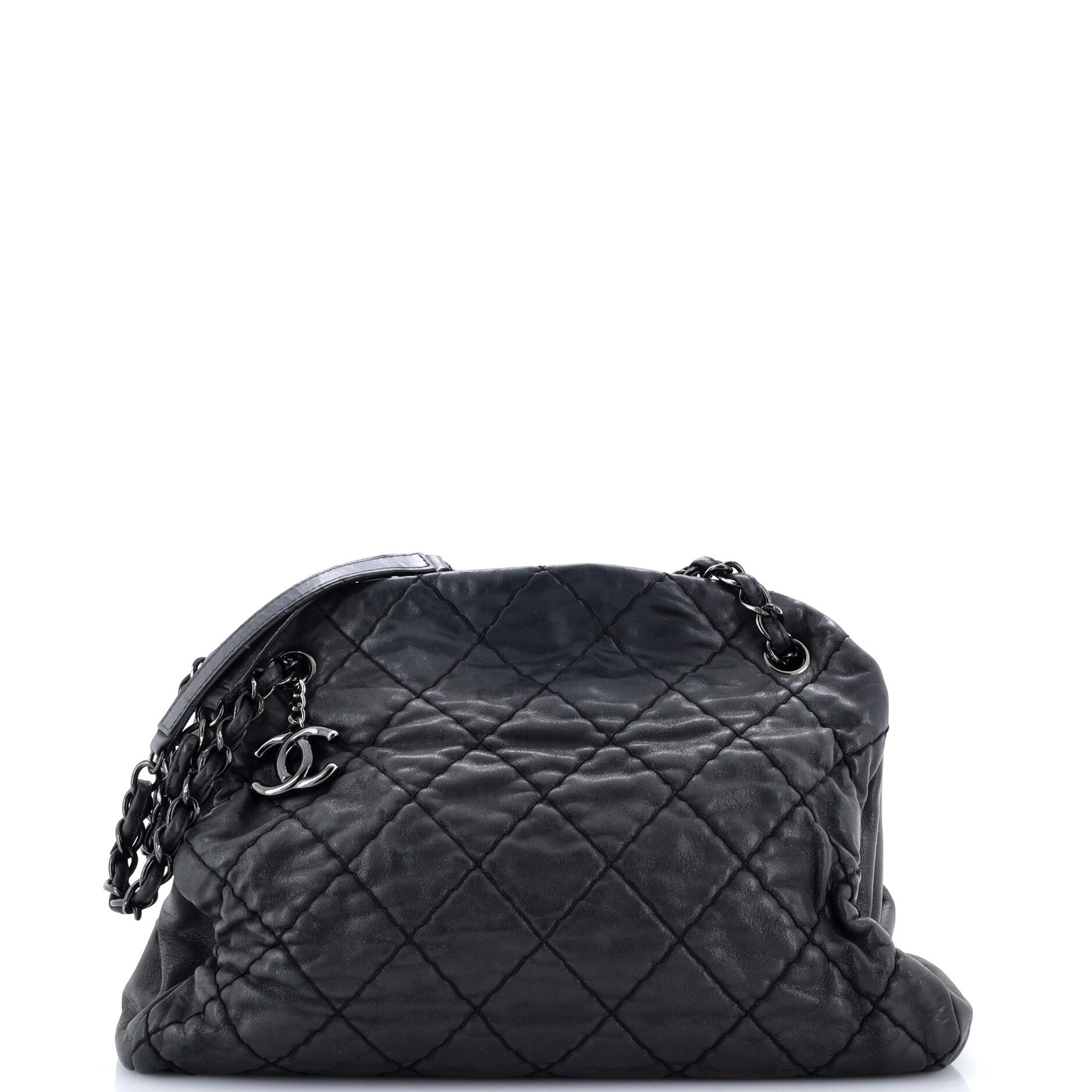Just Mademoiselle Bag Quilted Iridescent Leather Large