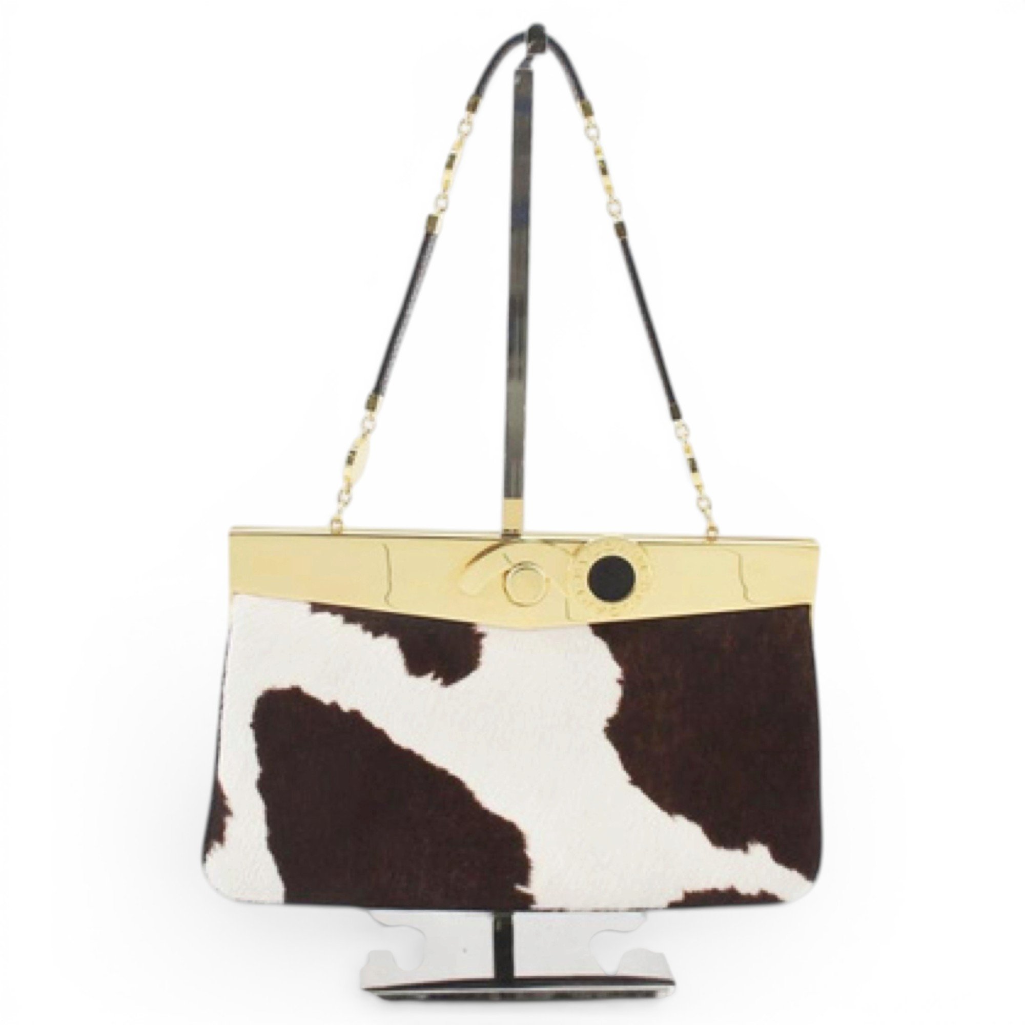 Bvlgari Pony-style calfskin handbag
