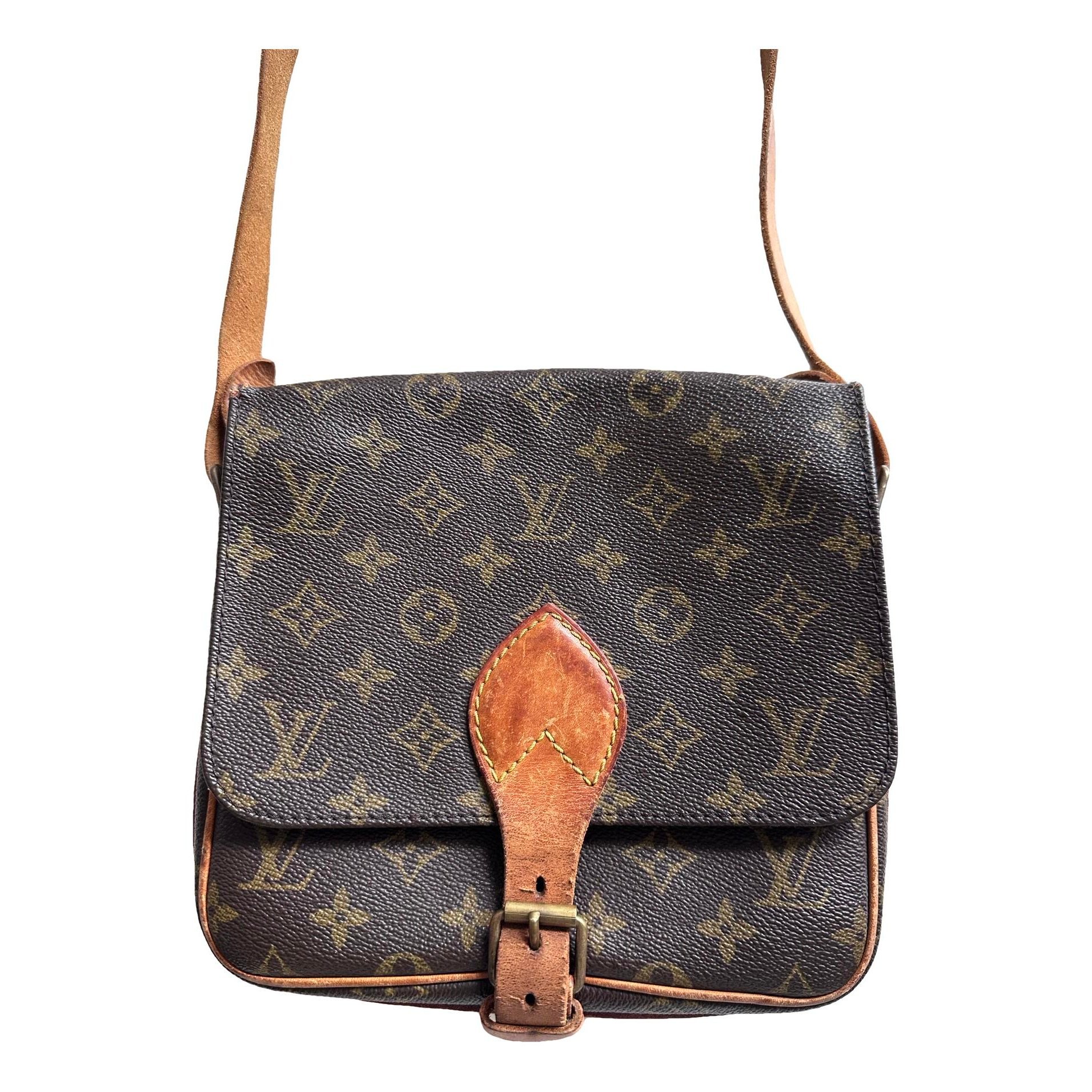 Cartouchière leather crossbody bag