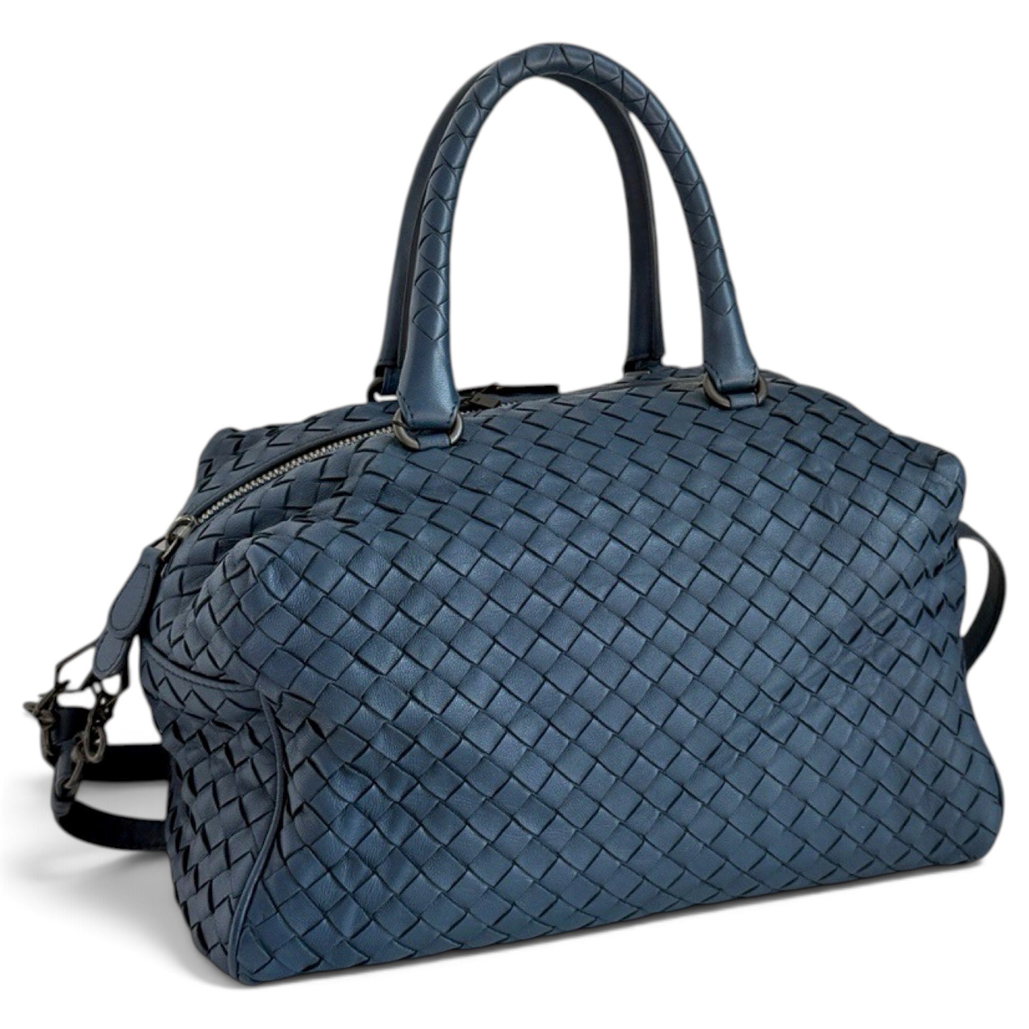 Leather bowling bag