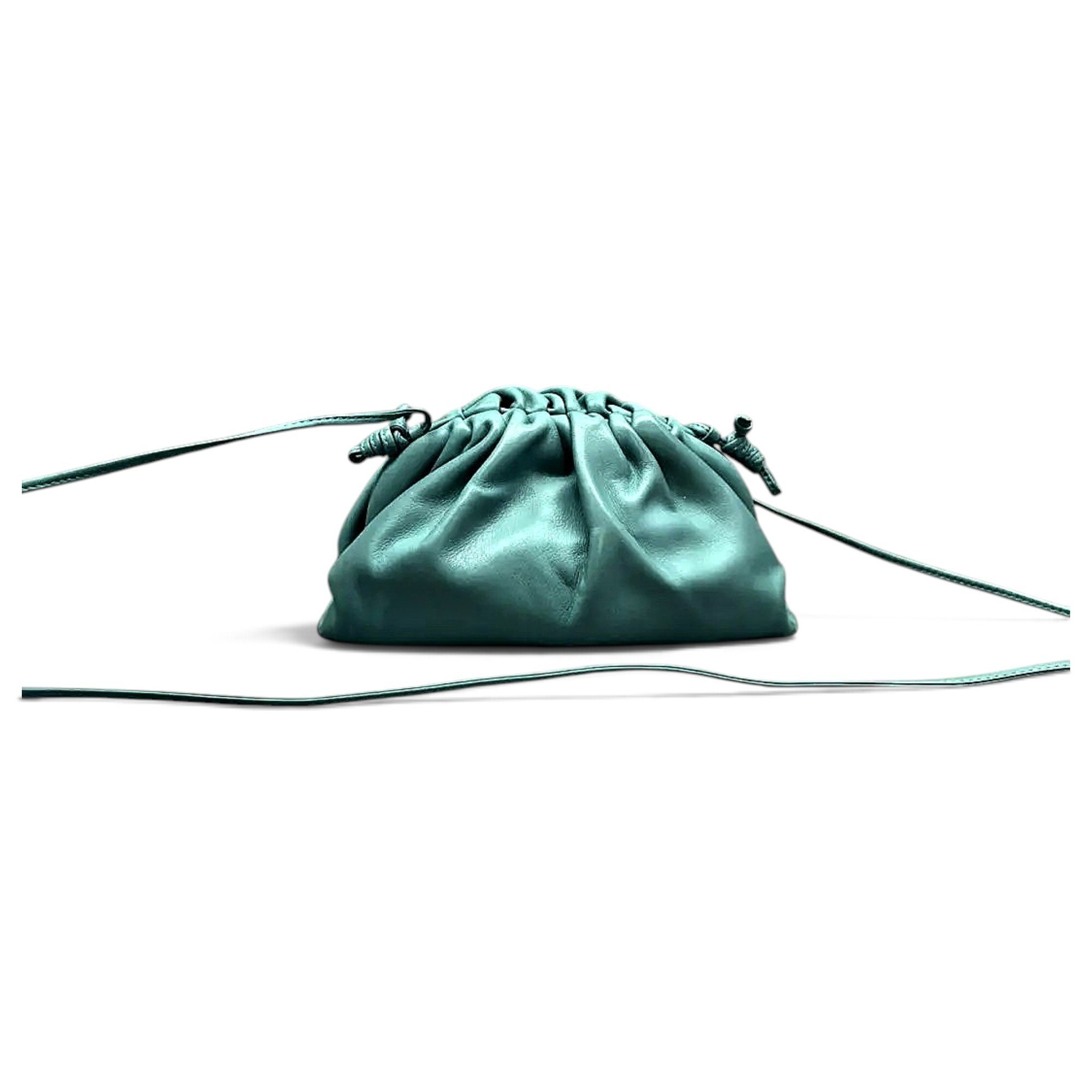 Pouch leather crossbody bag