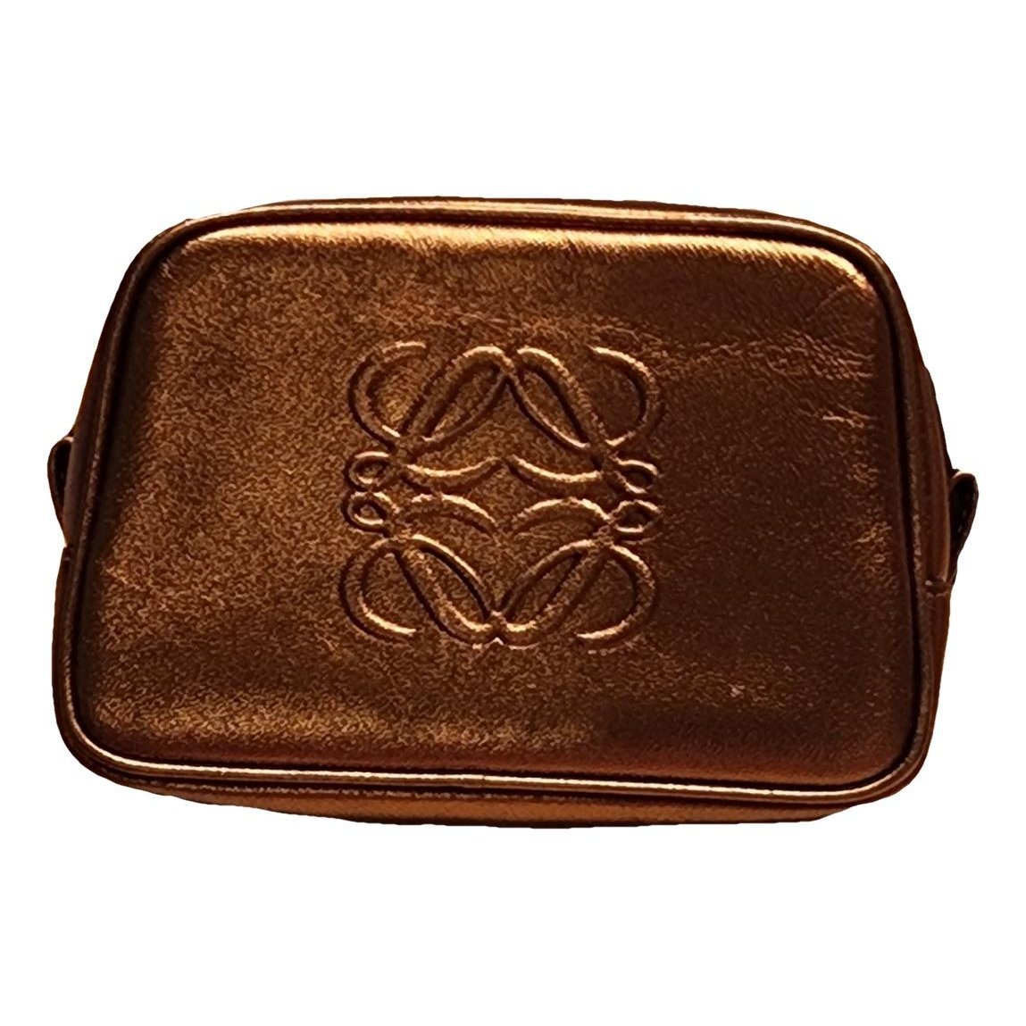 Leather clutch bag