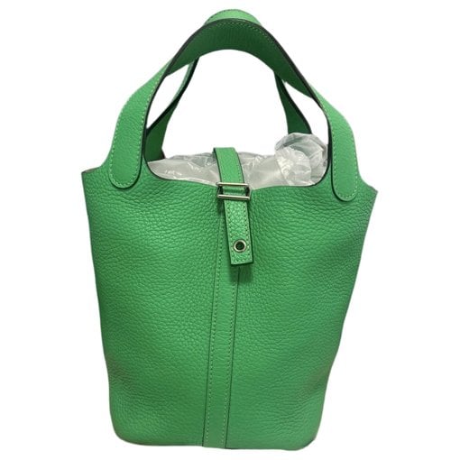 Picotin leather tote