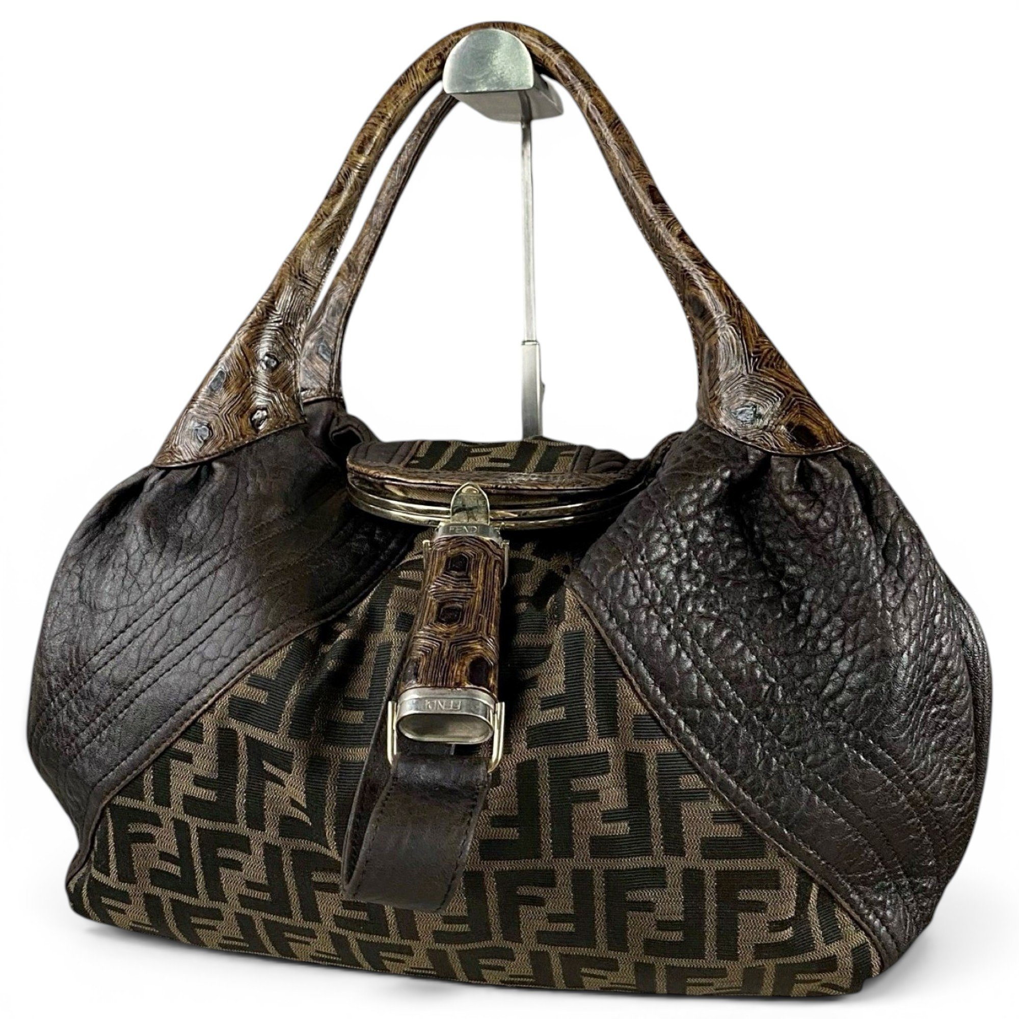 Spy leather handbag