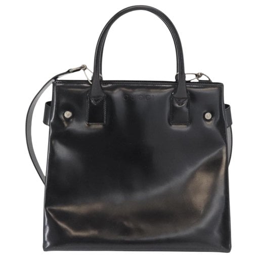 Patent leather handbag
