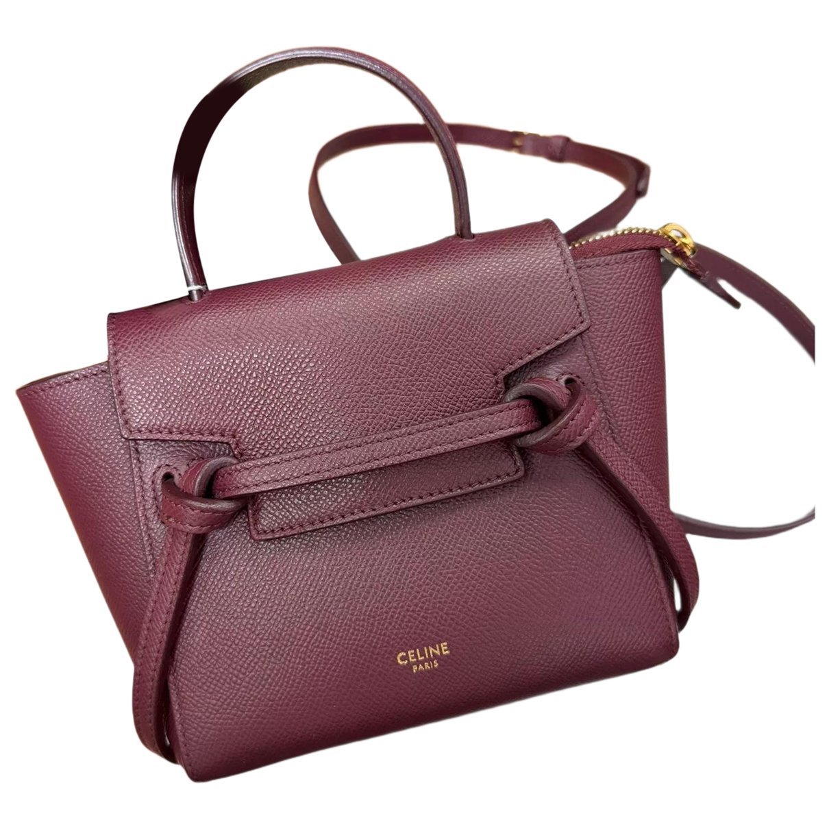 Belt leather handbag