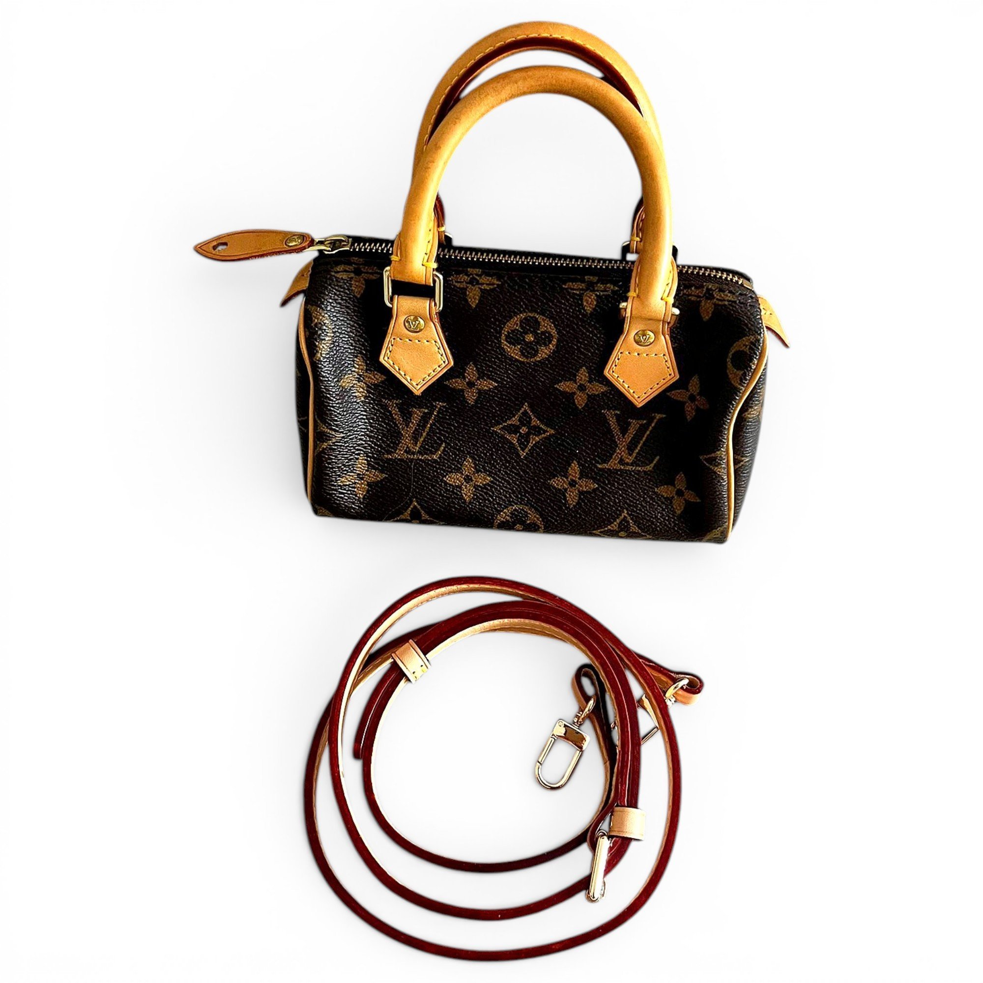 Louis Vuitton Nano Speedy / Mini HL cloth crossbody bag