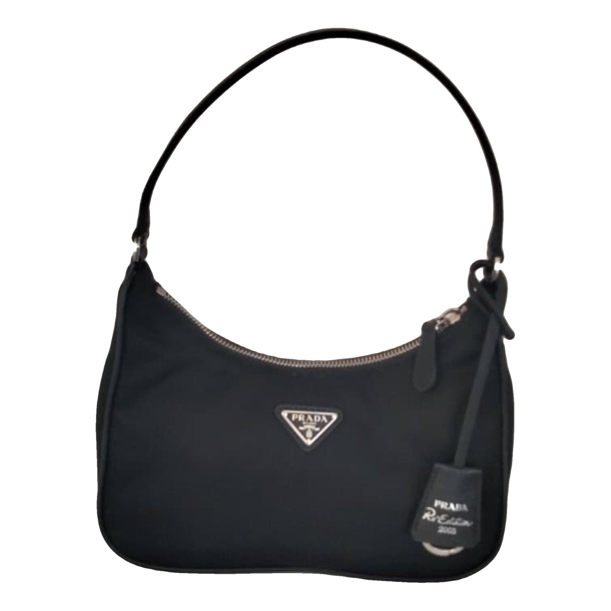 Re-Nylon leather handbag