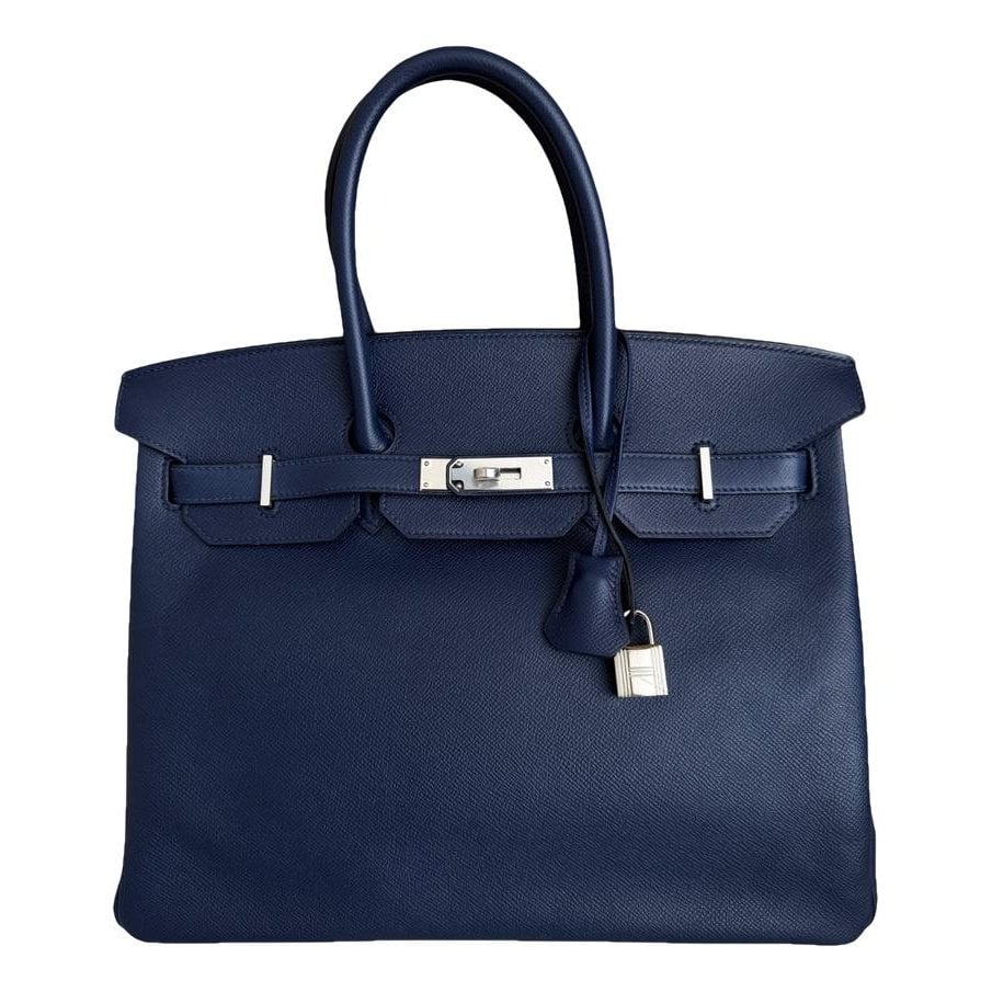 Birkin 35 leather satchel