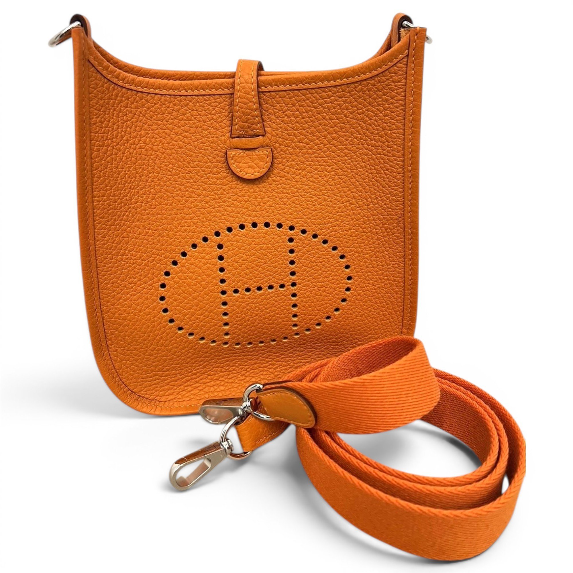 Leather clutch bag