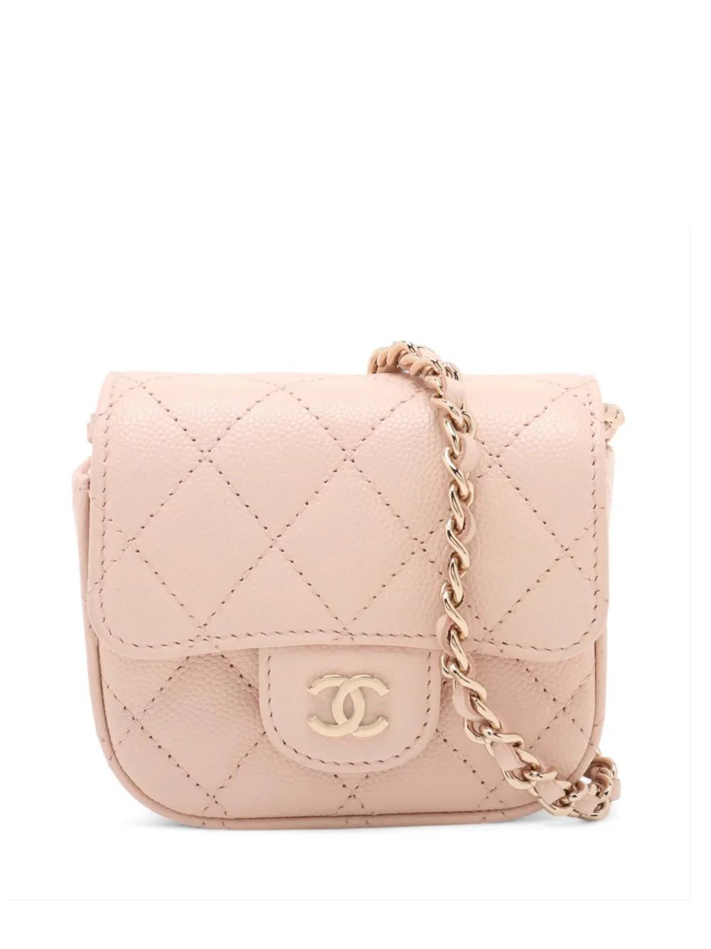 2019 Mini Classic Caviar Clutch With Chain crossbody bag