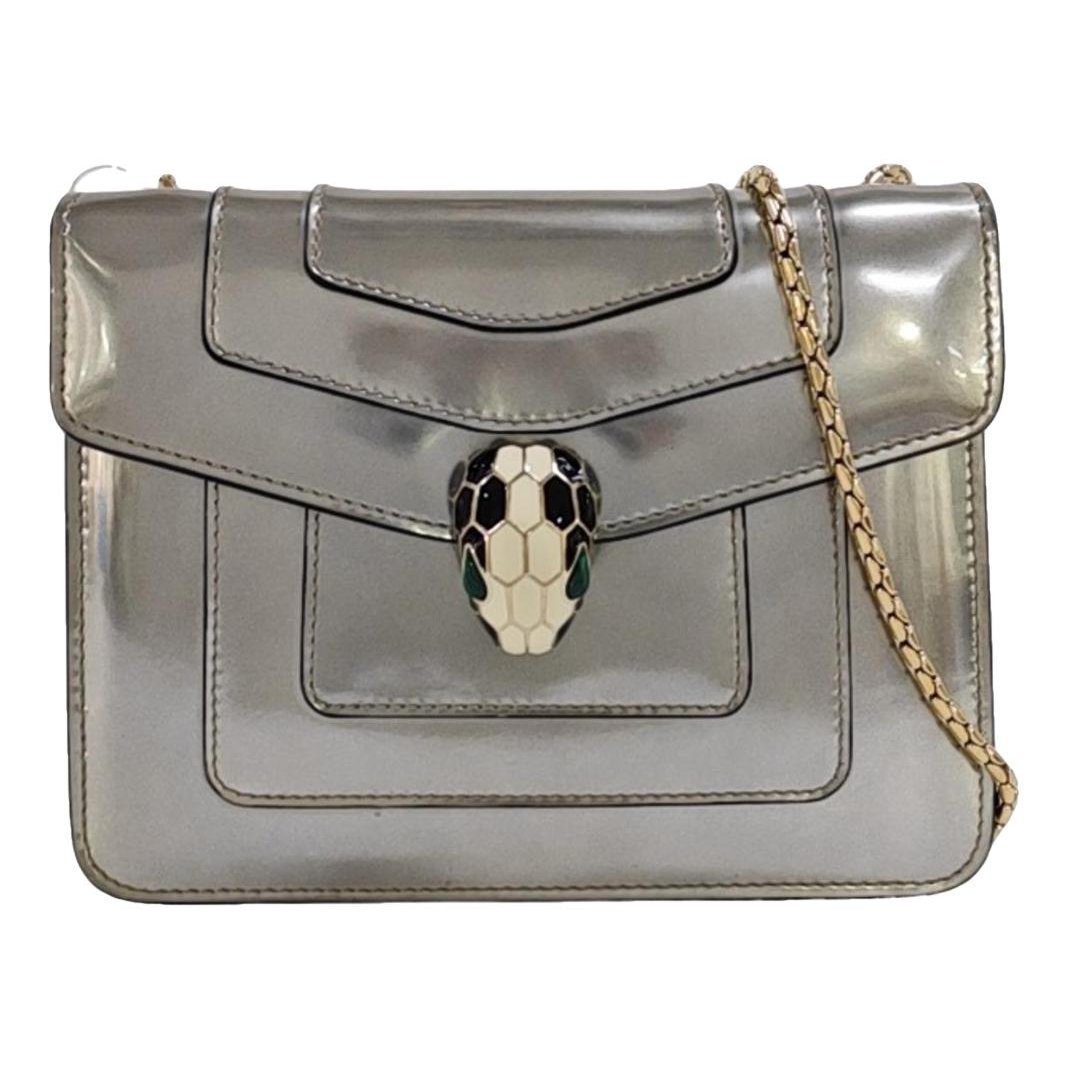 Serpenti leather handbag