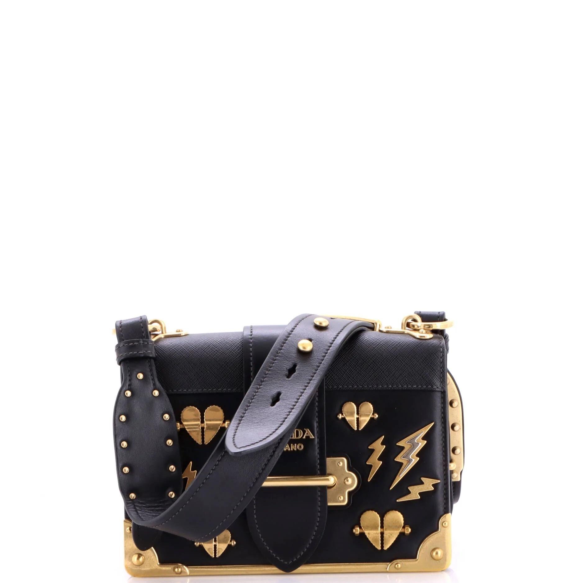 Cahier leather crossbody bag