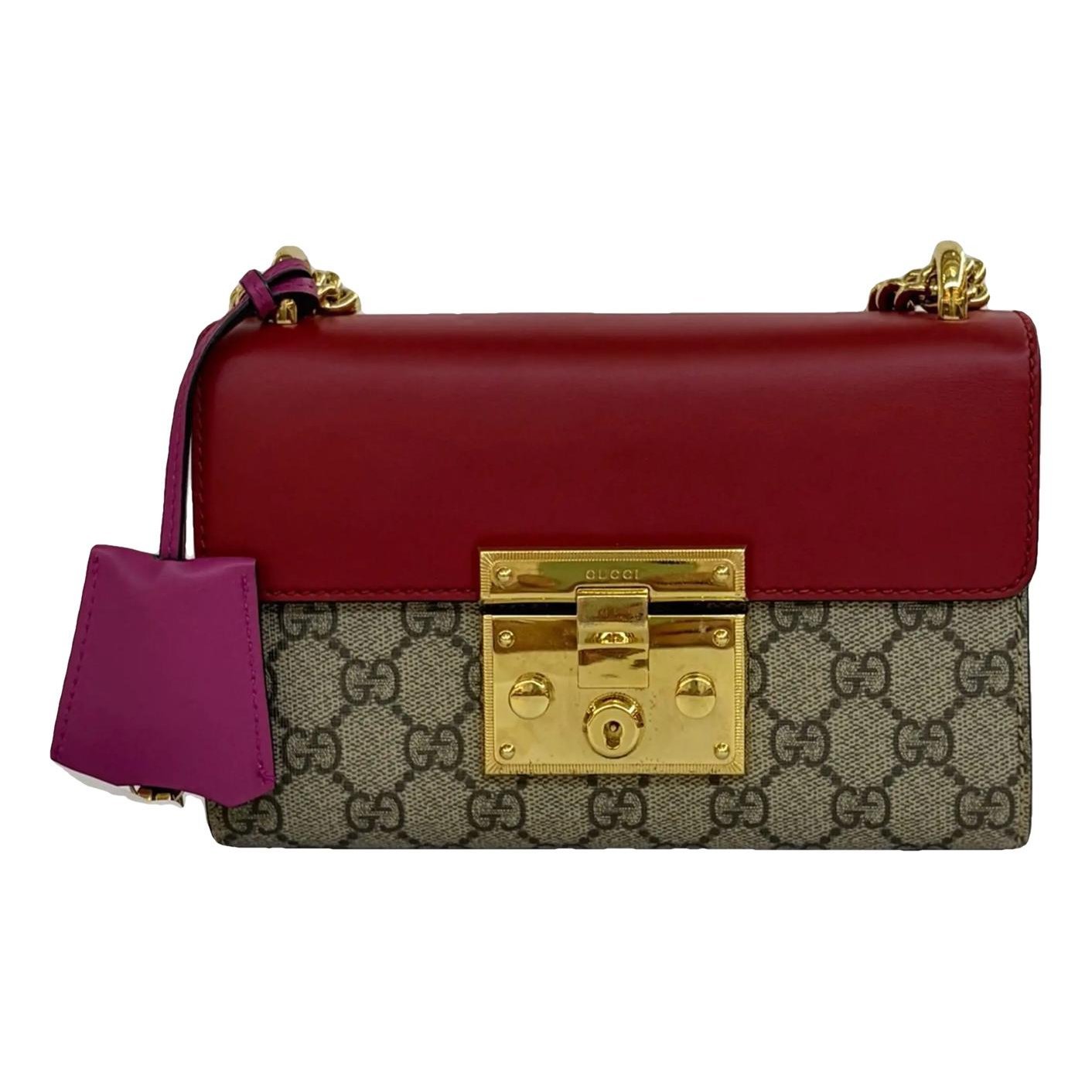 Padlock vinyl crossbody bag