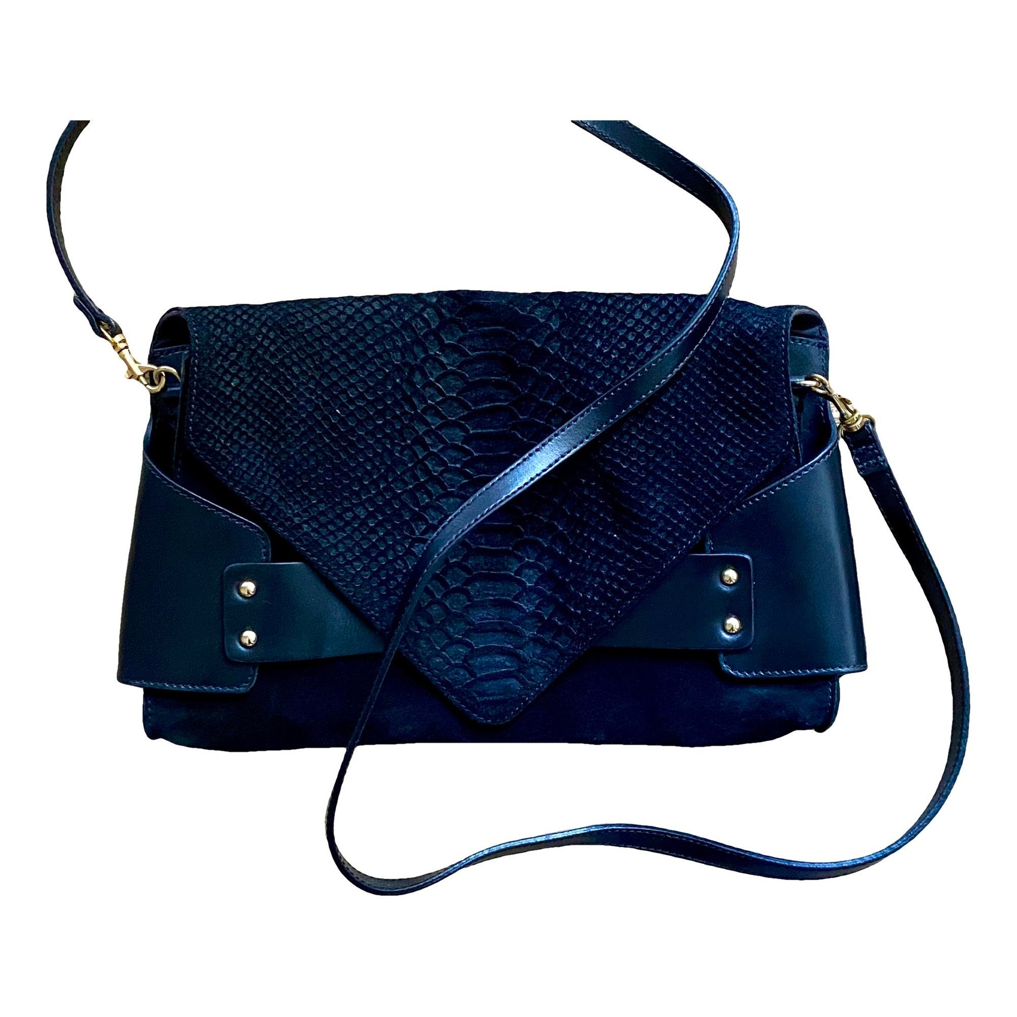 Sandro Leather clutch bag