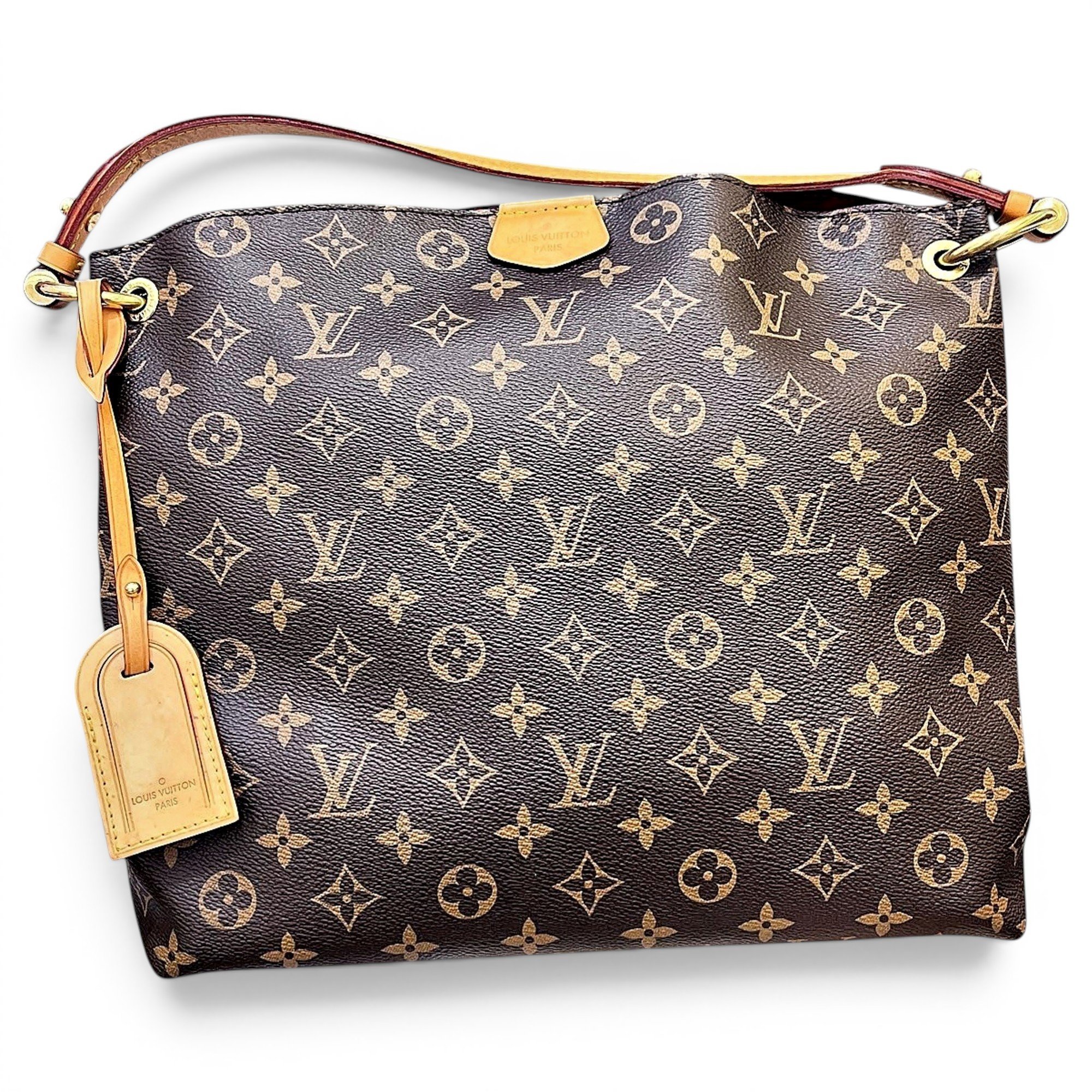 Graceful leather handbag