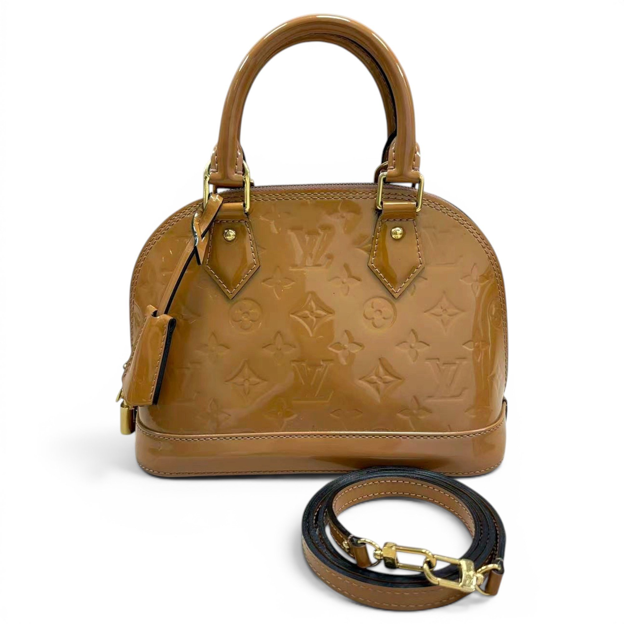 Alma BB patent leather handbag