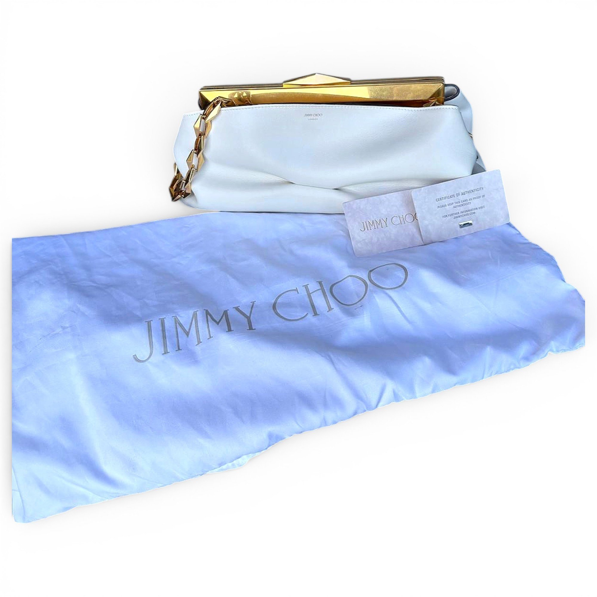 Leather clutch bag