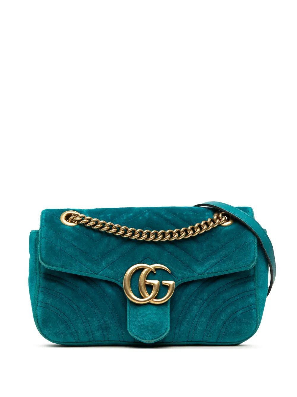 2016-2026 Medium GG Marmont Matelasse Velvet shoulder bag