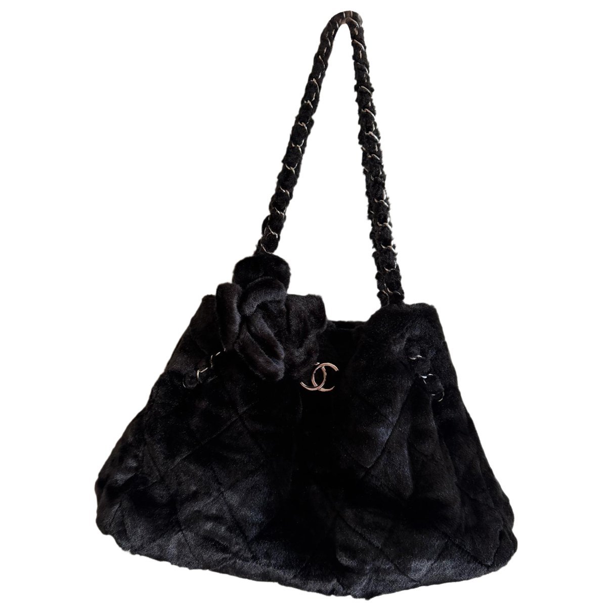 Faux fur handbag