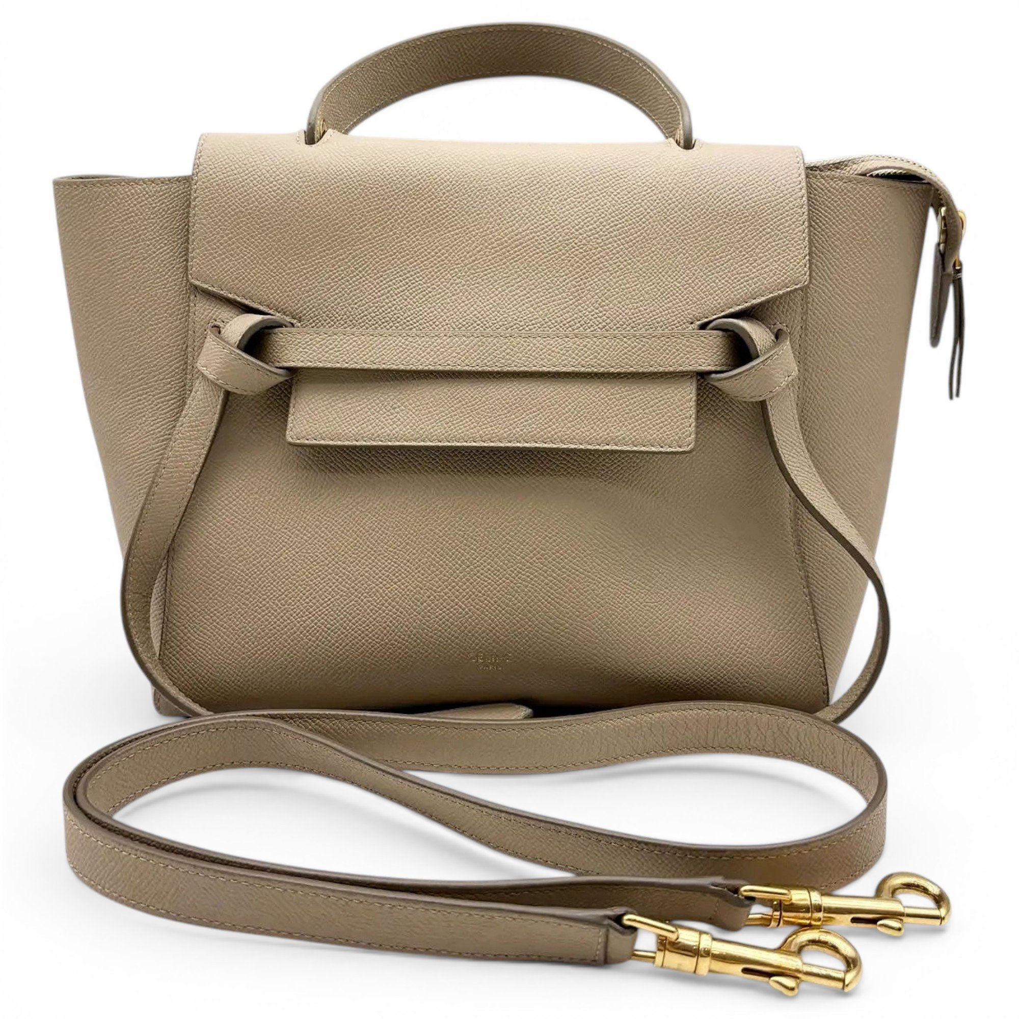 Belt leather crossbody bag