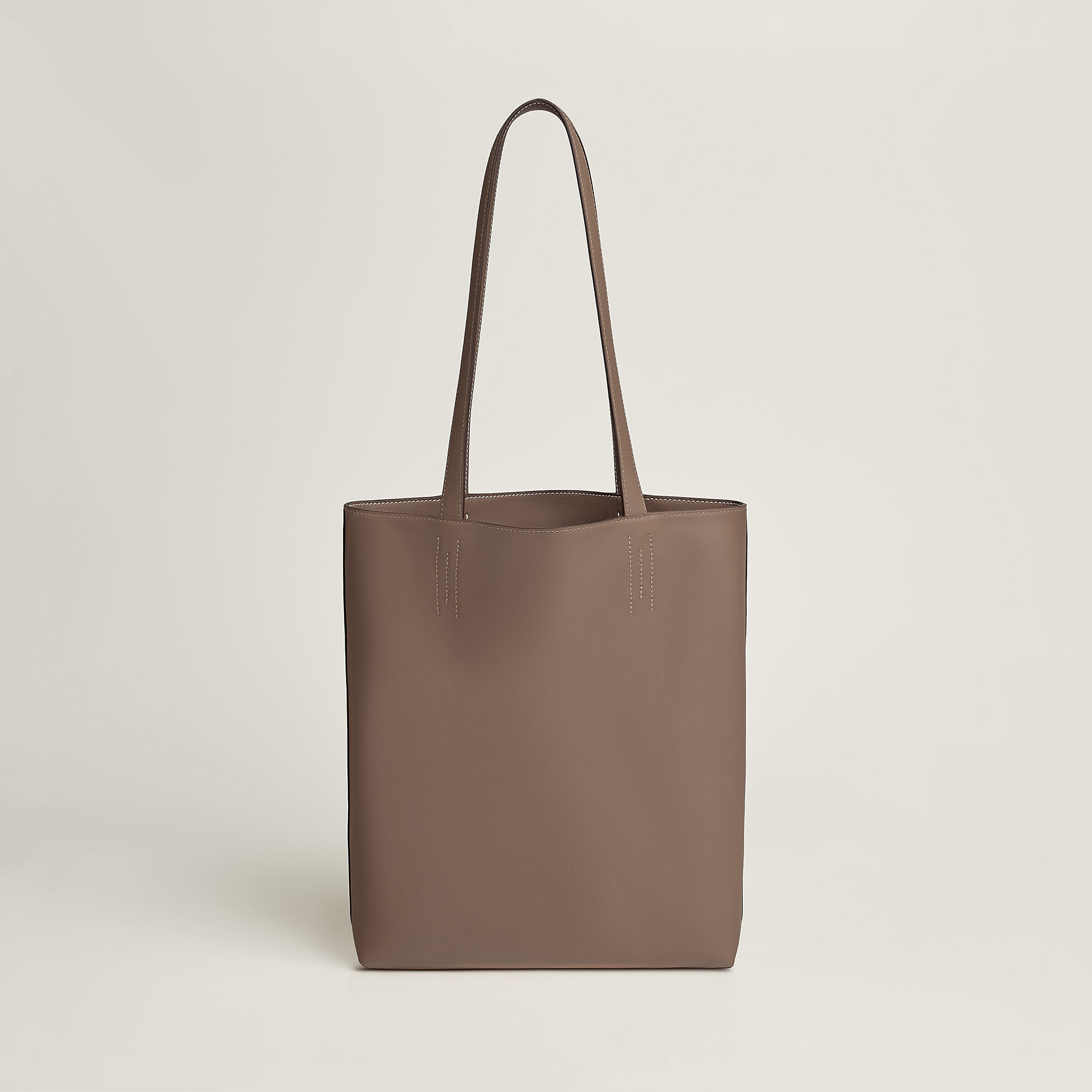 Hermès バッグ 《ネオ・ドゥブル・サンス》 35 バイカラー Etoupe