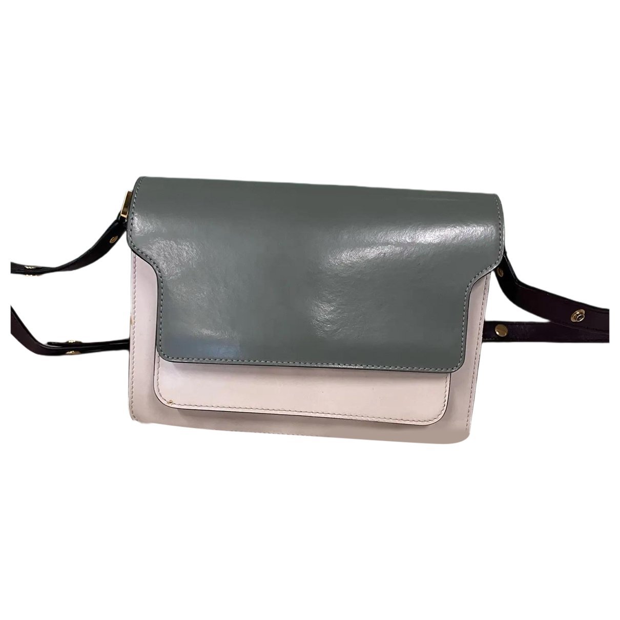 Trunk leather handbag