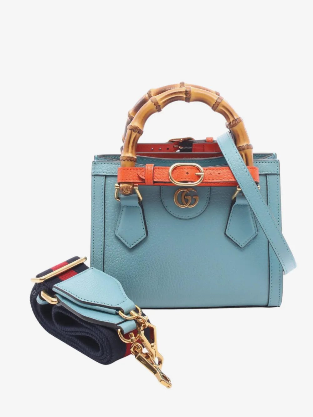 2016-2026 Small Calfskin Bamboo Diana satchel