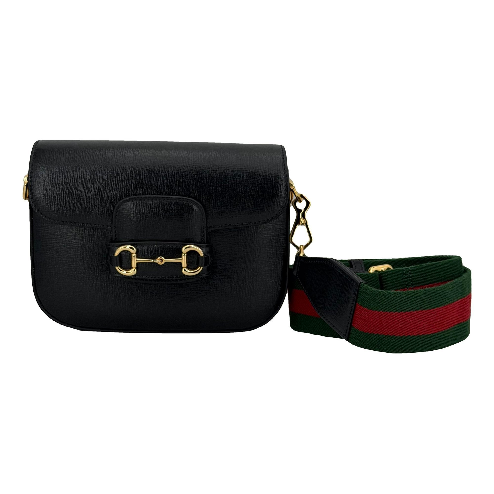 Horsebit 1955 Flap leather handbag