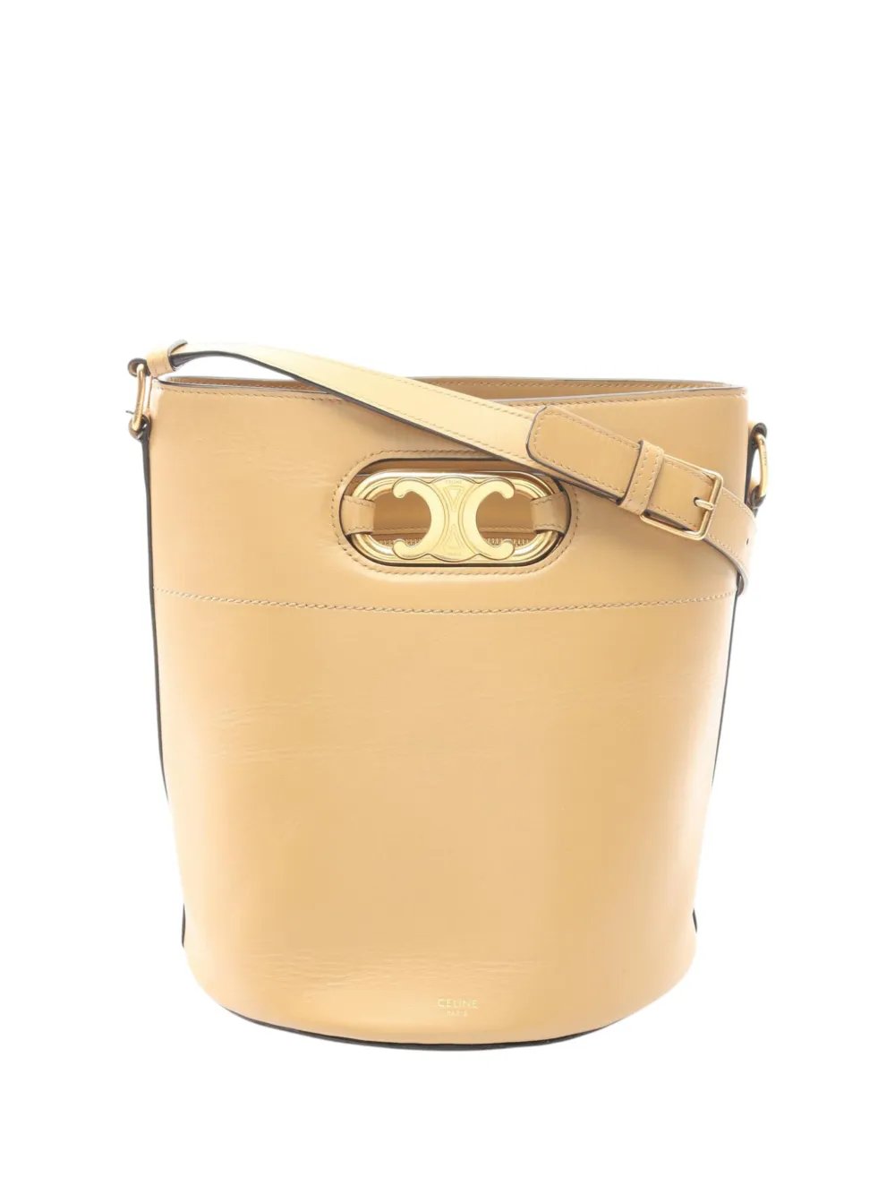 2020 Leather Maillon Triomphe bucket bag