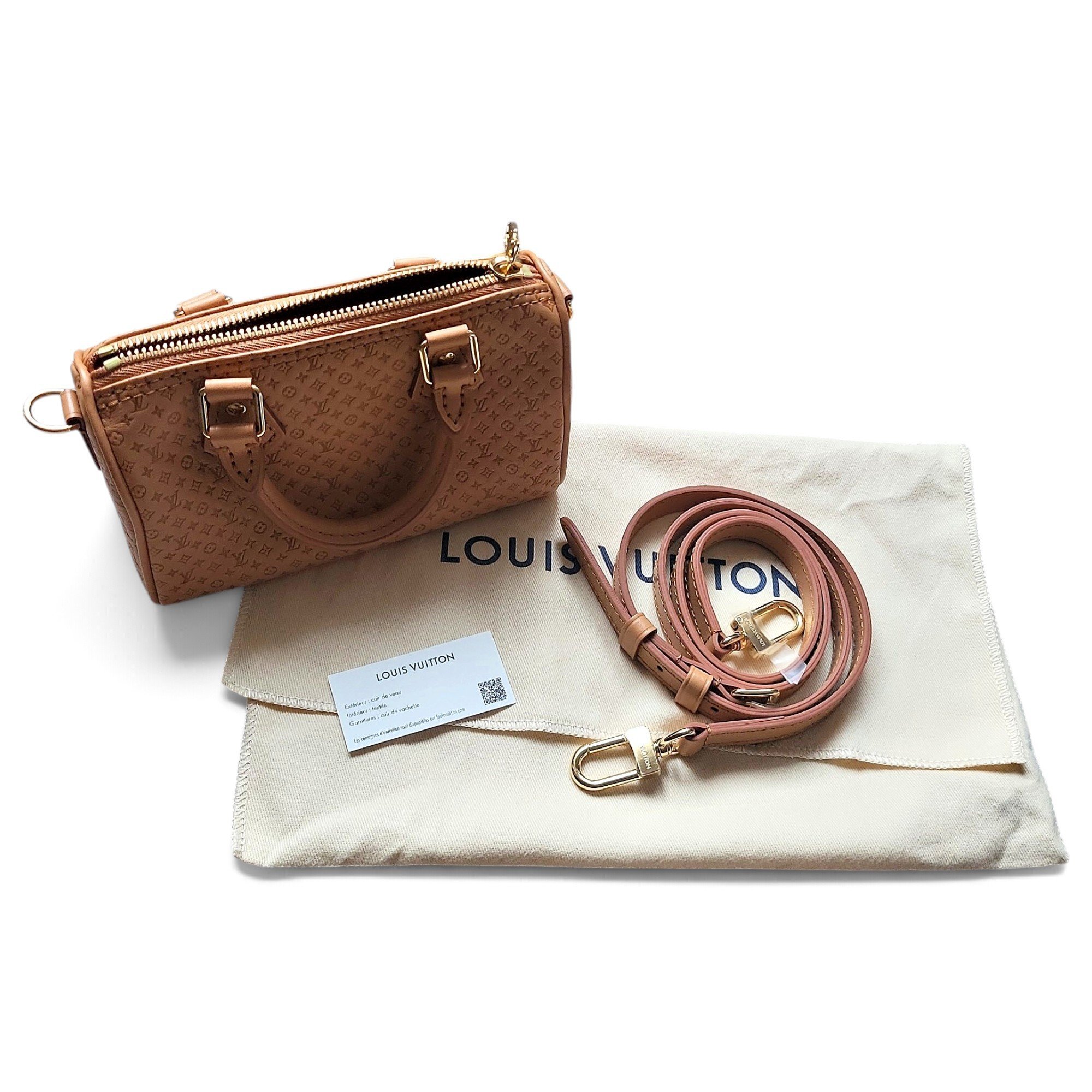 Nano Speedy / Mini HL leather handbag