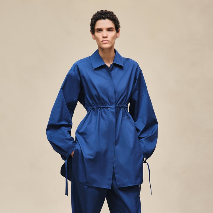 Bleu Lagune Drawstring Shirt