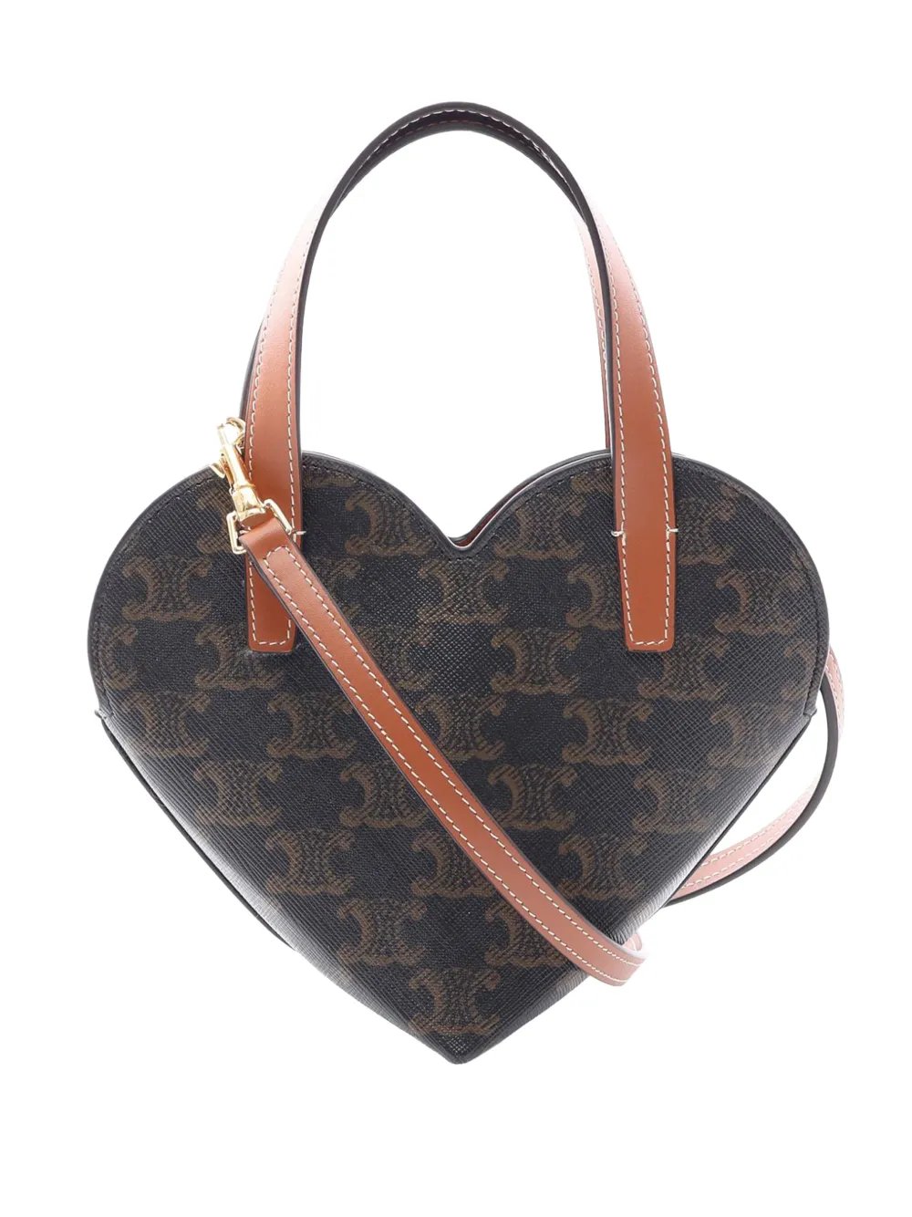 2021-2025 Triomphe Coated Canvas Heart crossbody bag