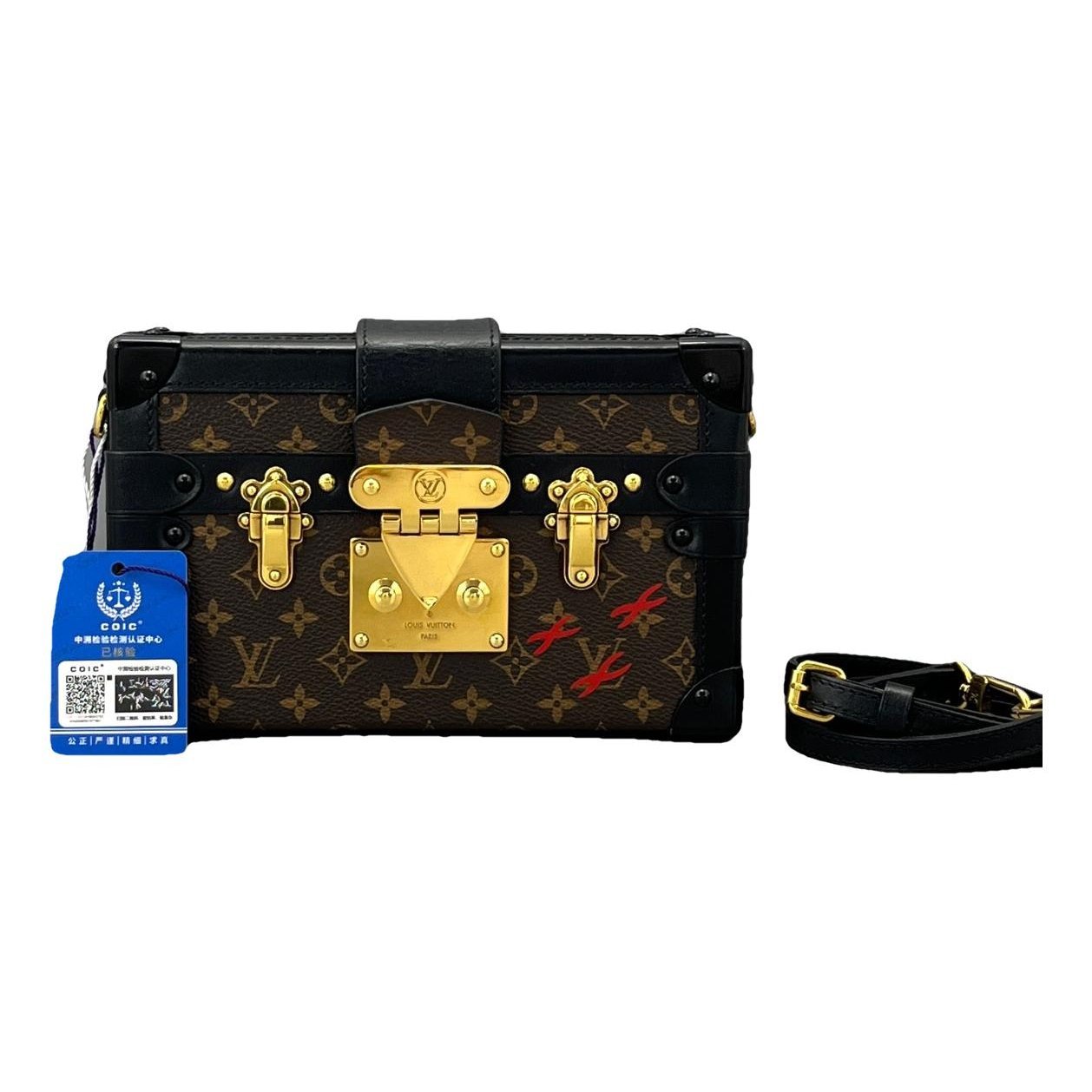 Louis Vuitton Petite Malle leather handbag