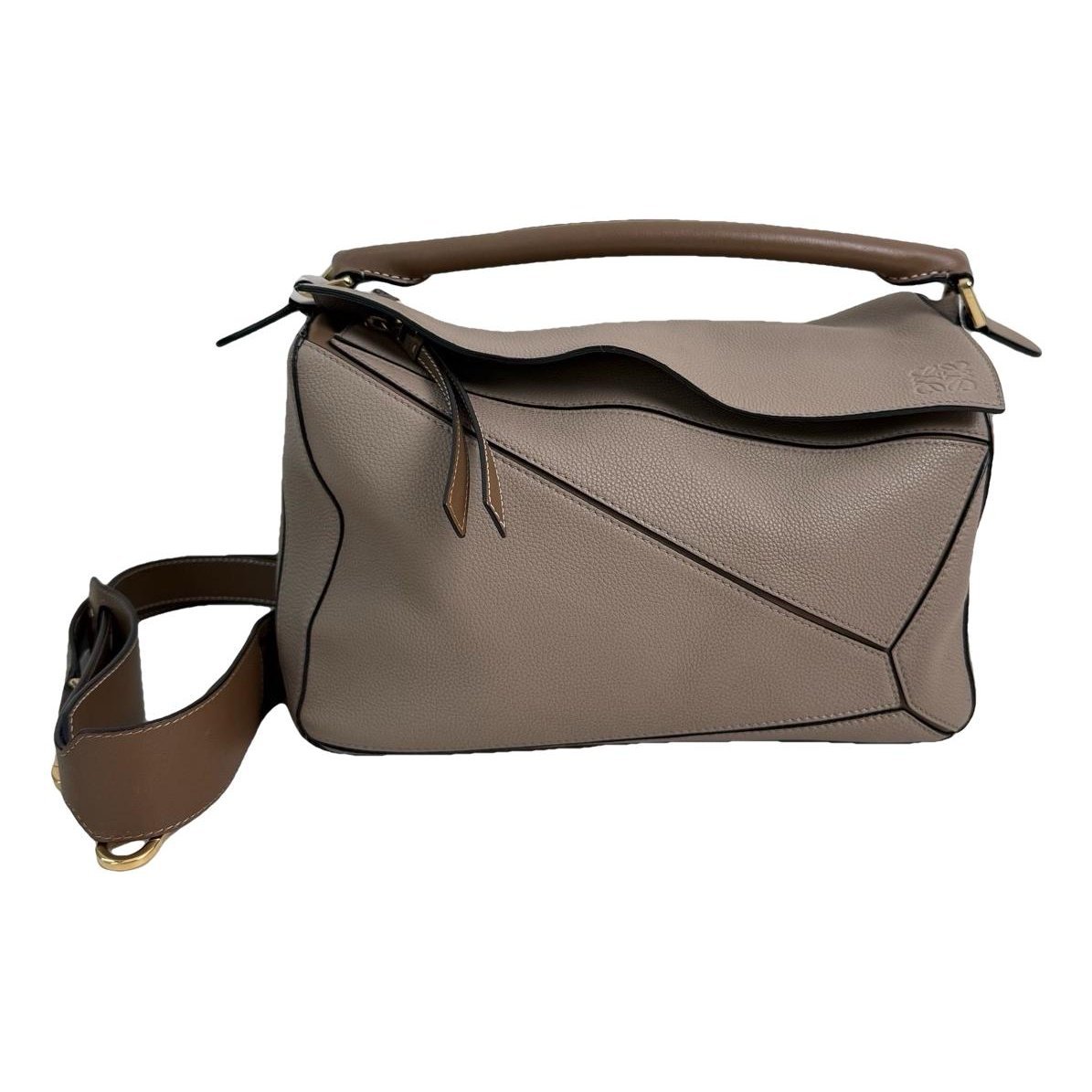 Puzzle leather bag
