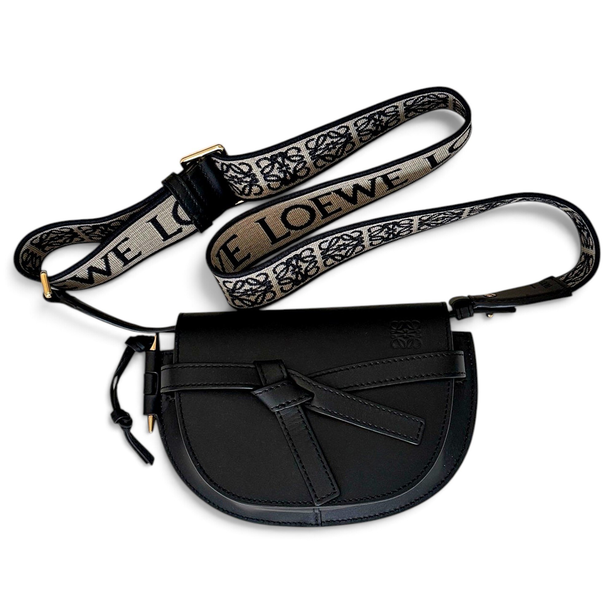 Gate leather crossbody bag