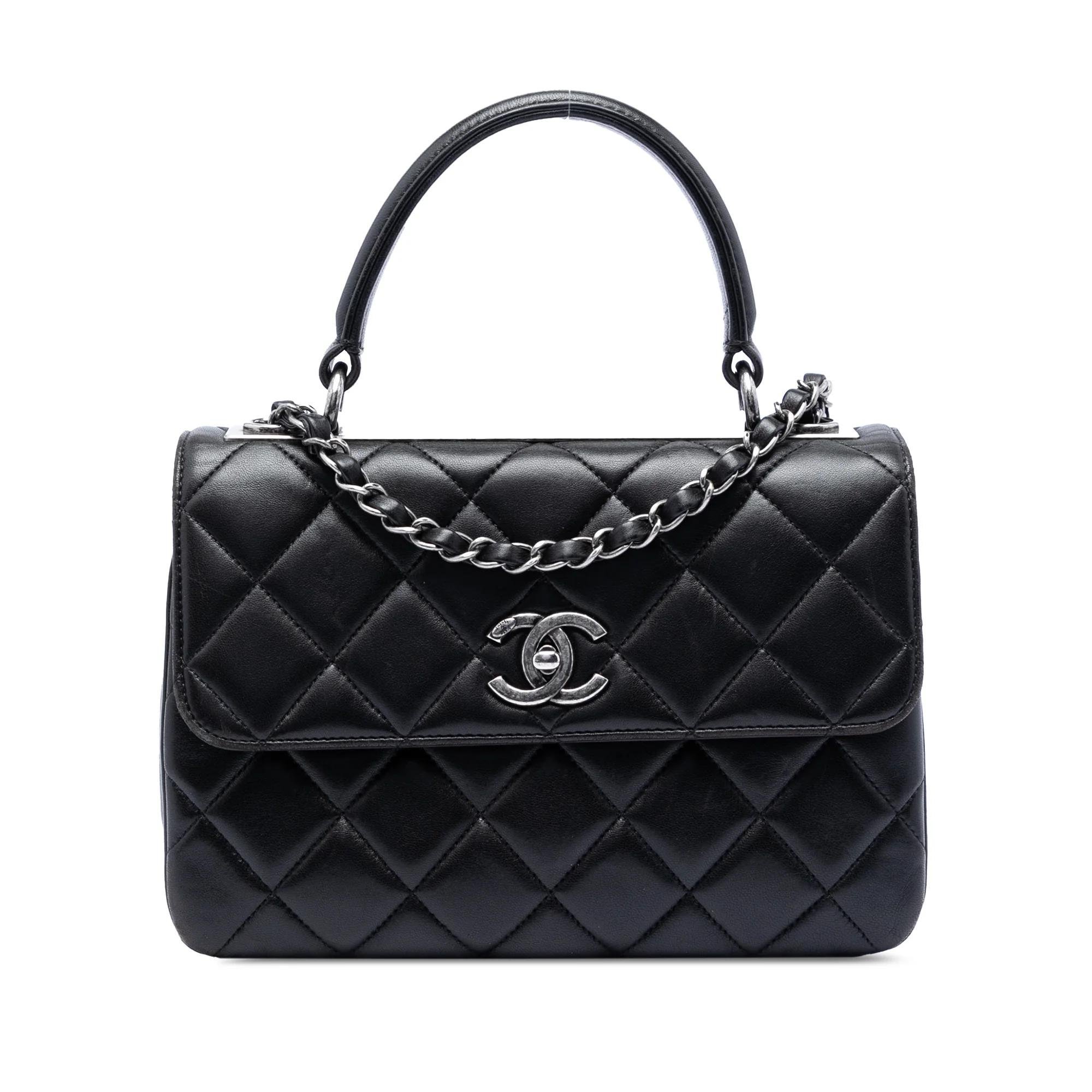 Trendy CC leather satchel
