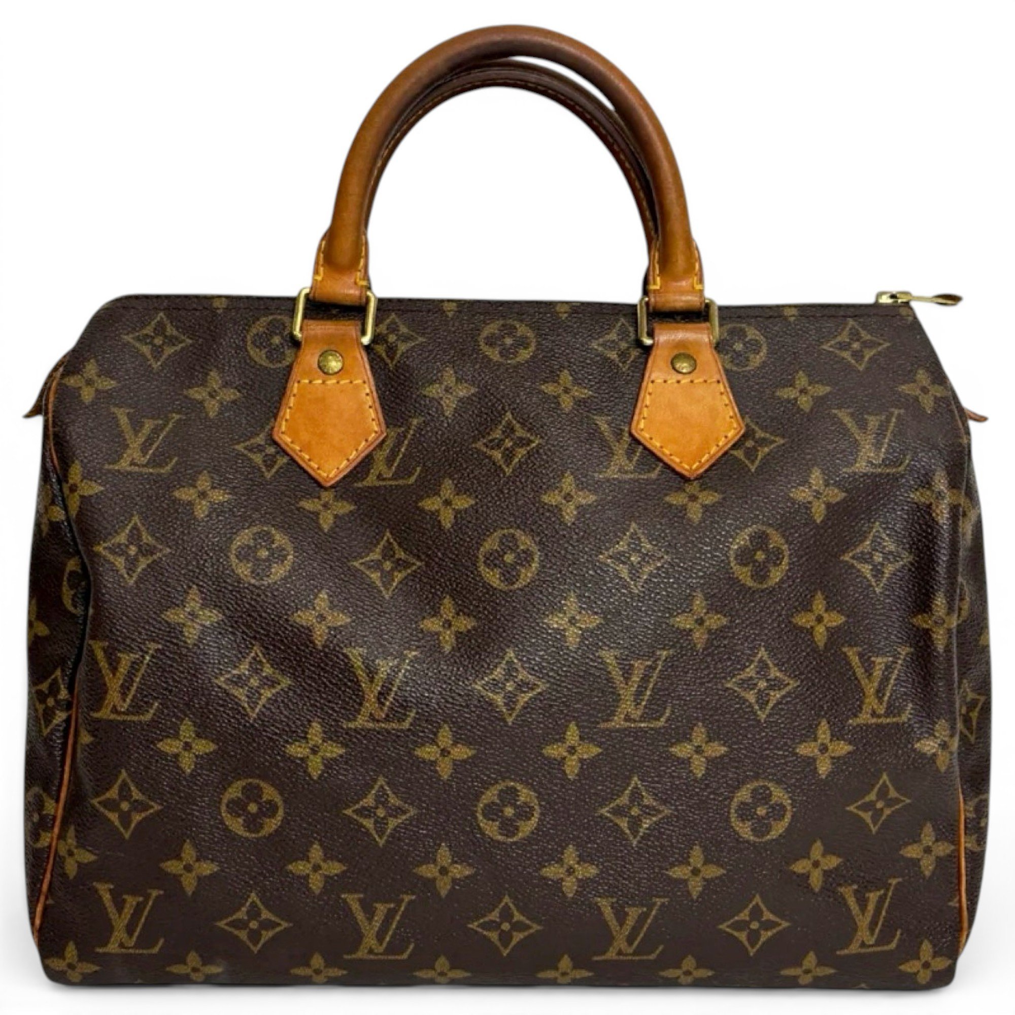 Speedy leather handbag