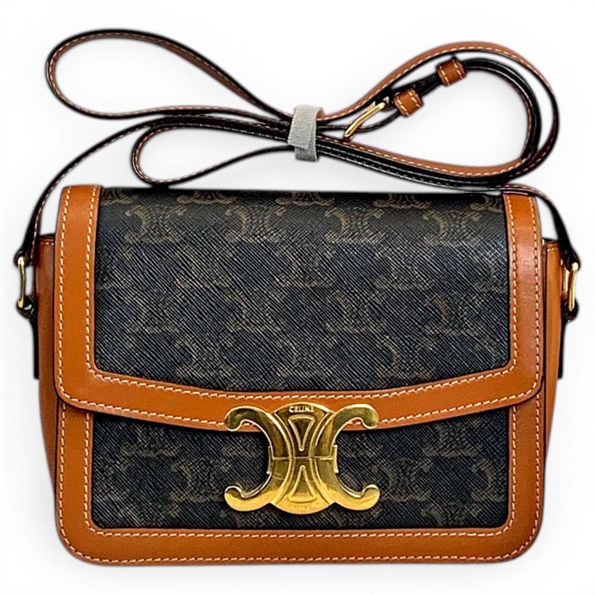 Triomphe leather handbag